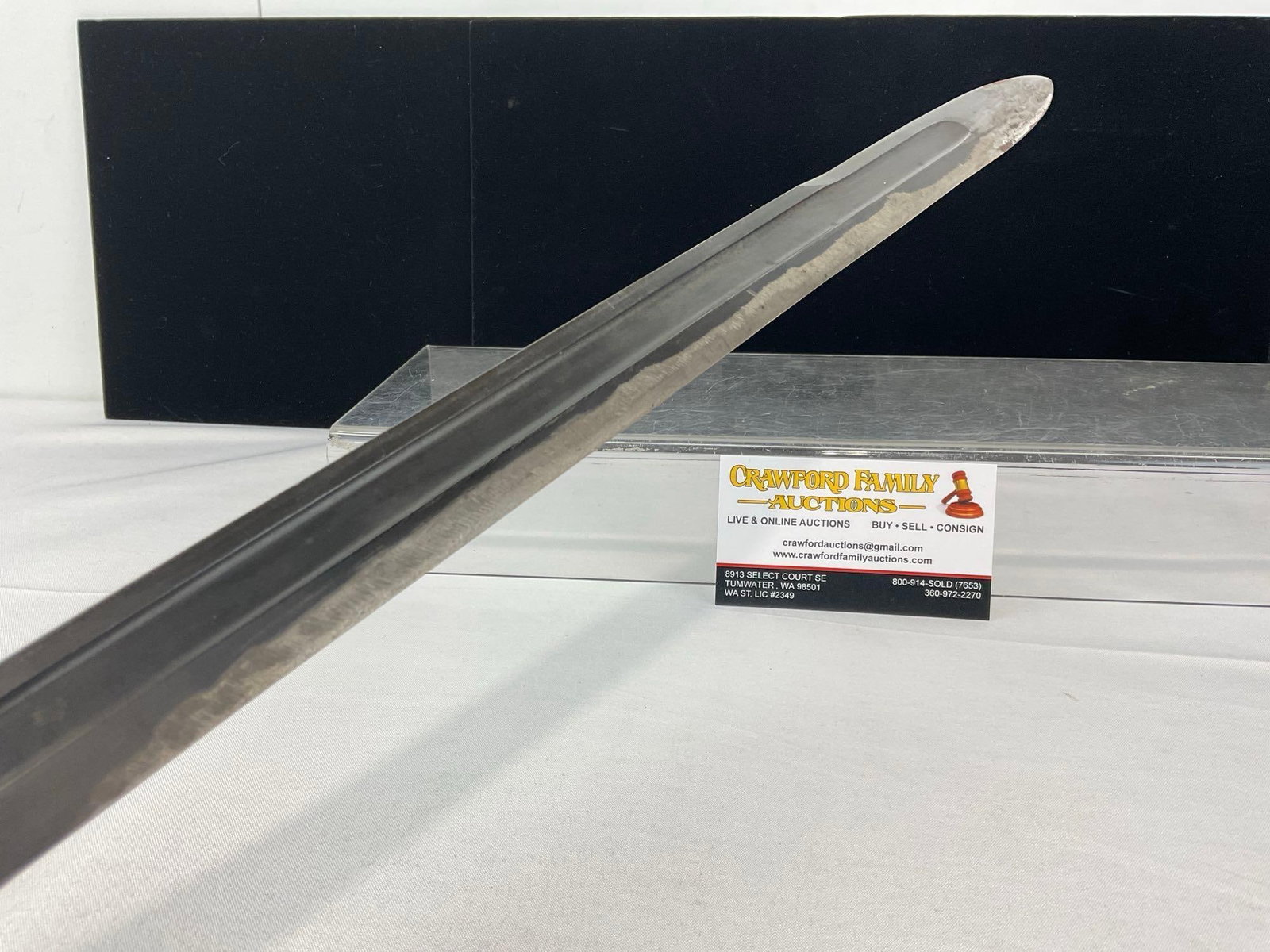 Rock Island Arsenal Bayonet, for the Springfield M1903, Replaced handle w/pipe, 16 inch blade - 5