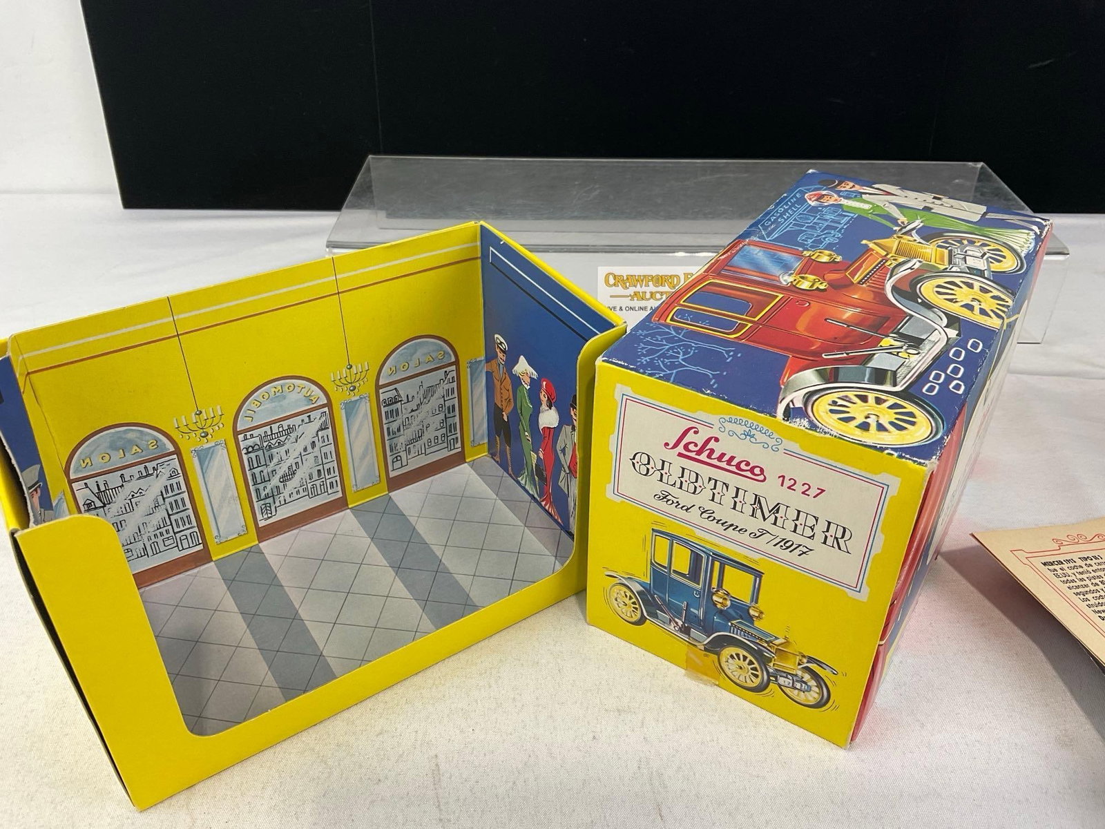 Vintage Schuco Radio 1227 Ford Coupe T 1917, Diecast Car, w/Key, Original cardboard box - 5