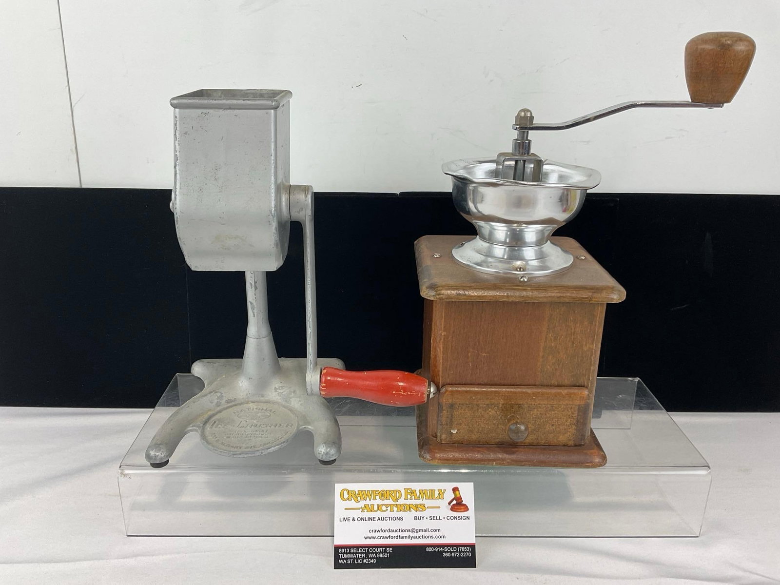 National Ice Crusher Cast Aluminum & Hand Crank Coffee Grinder - 2