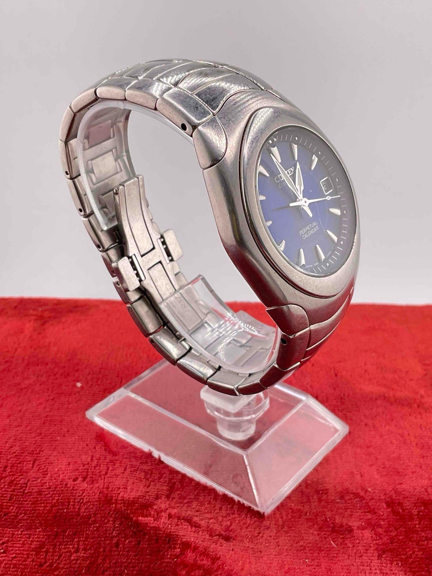 Citizen EcoDrive E760-H27066 TA Stainless Steel Men's Watch w/ Perpetual Calendar. - 3