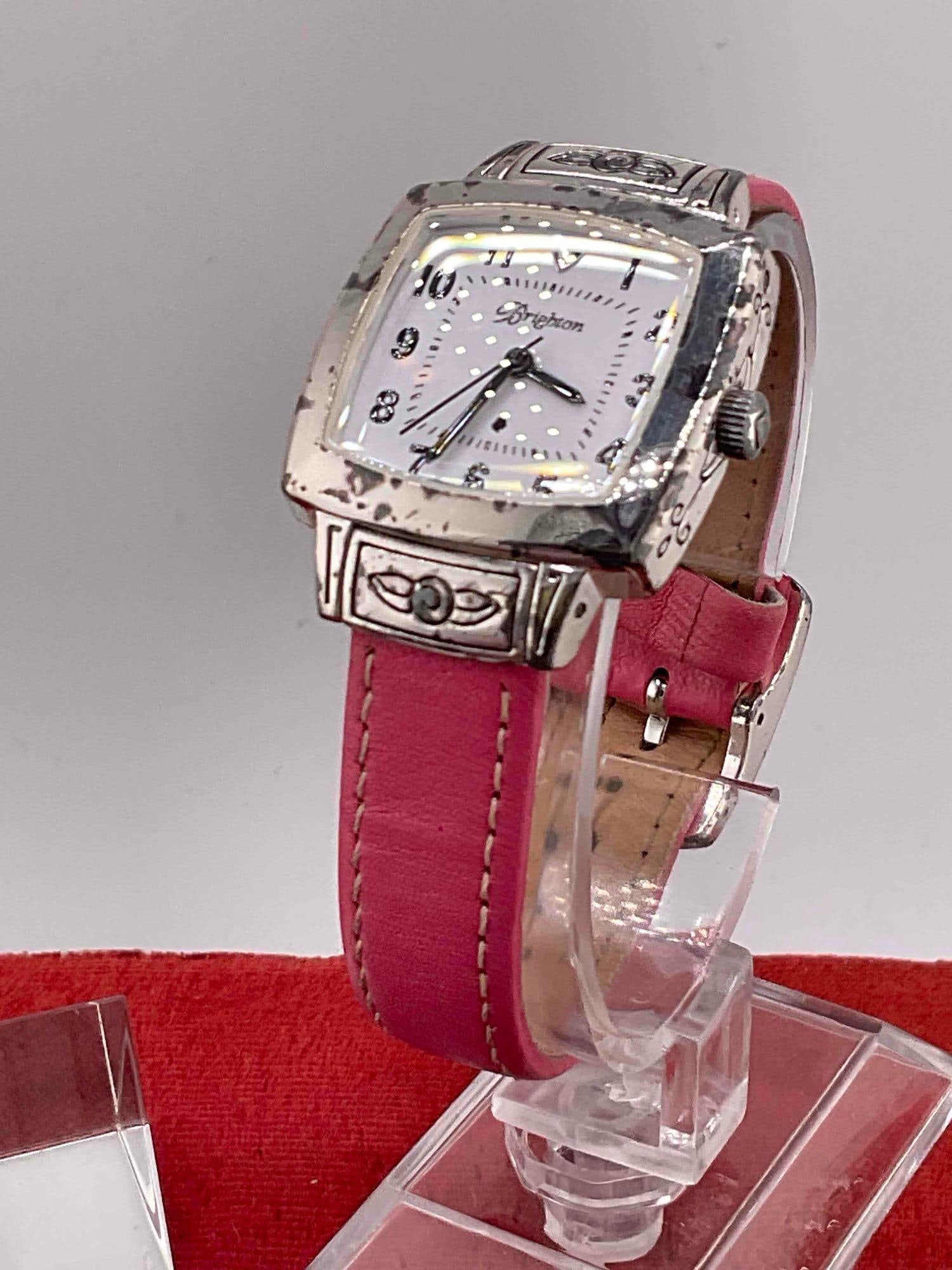 4 pcs Ladies' Watches, incl. Vintage Sterling Silver & Marcasite Judith Jack, 2x Brighton & 1x - 4