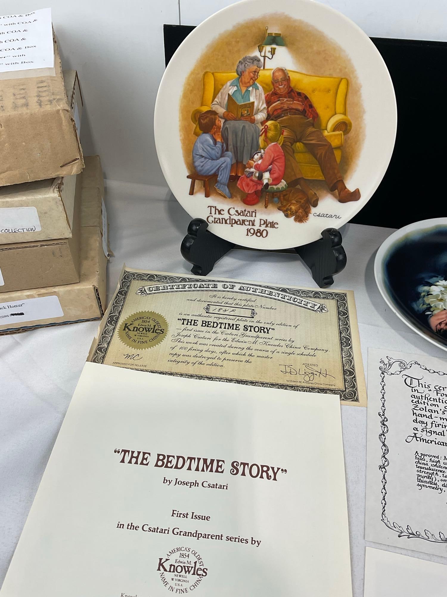 7 Commemorative Plates, w/COA & Box, Knowles, Kurt Ard & more, see below for titles - 2