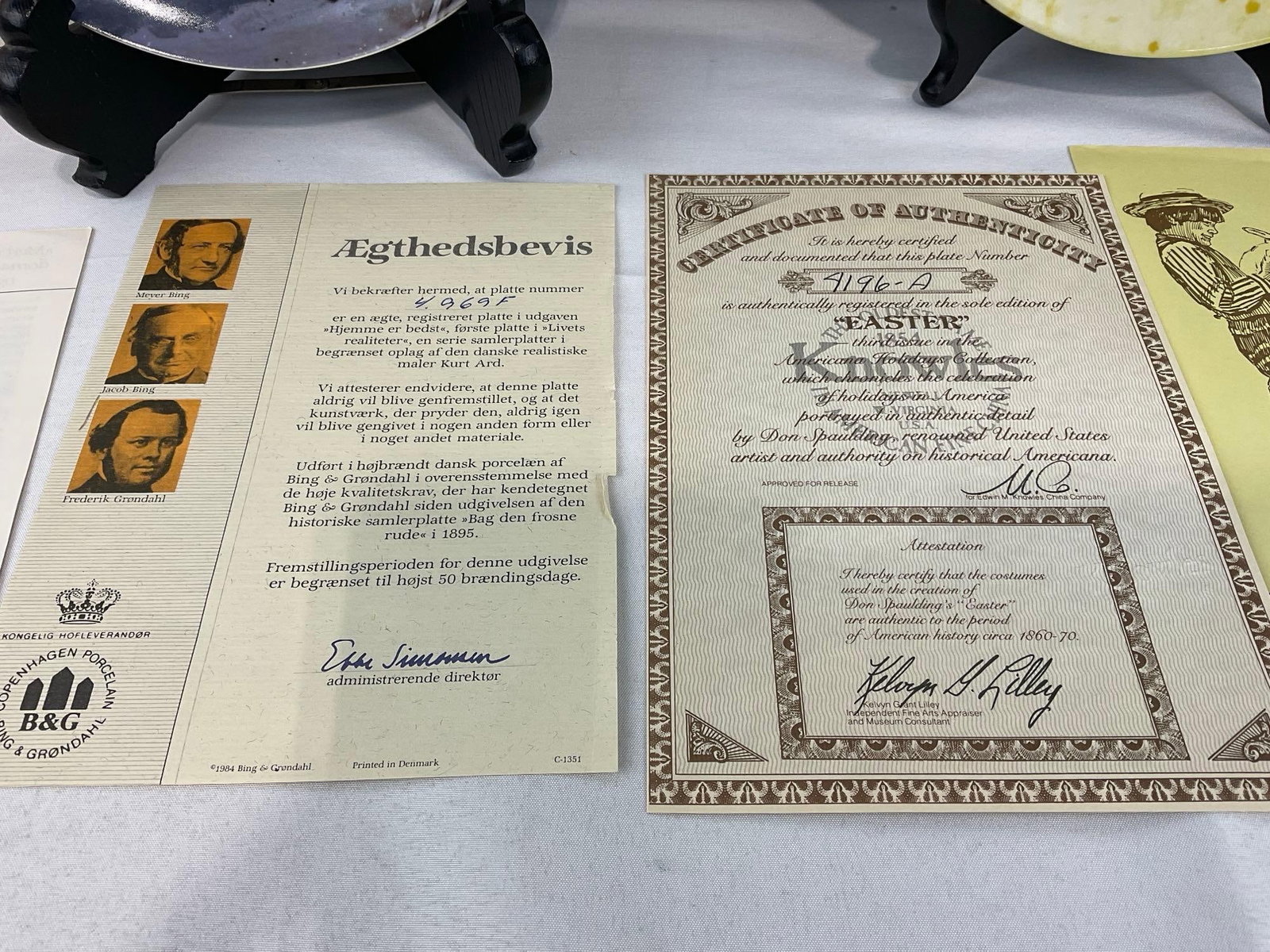 7 Commemorative Plates, w/COA & Box, Knowles, Kurt Ard & more, see below for titles - 6