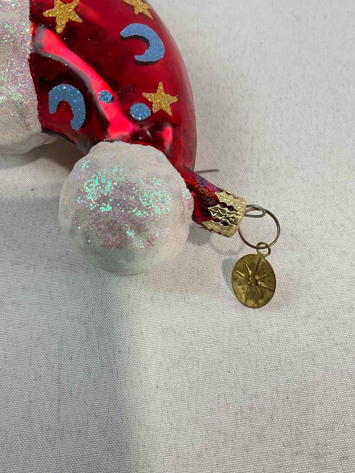 2 pcs Christopher RADKO Blown Glass Christmas Tree Ornaments w/ Box. See pics. - 5