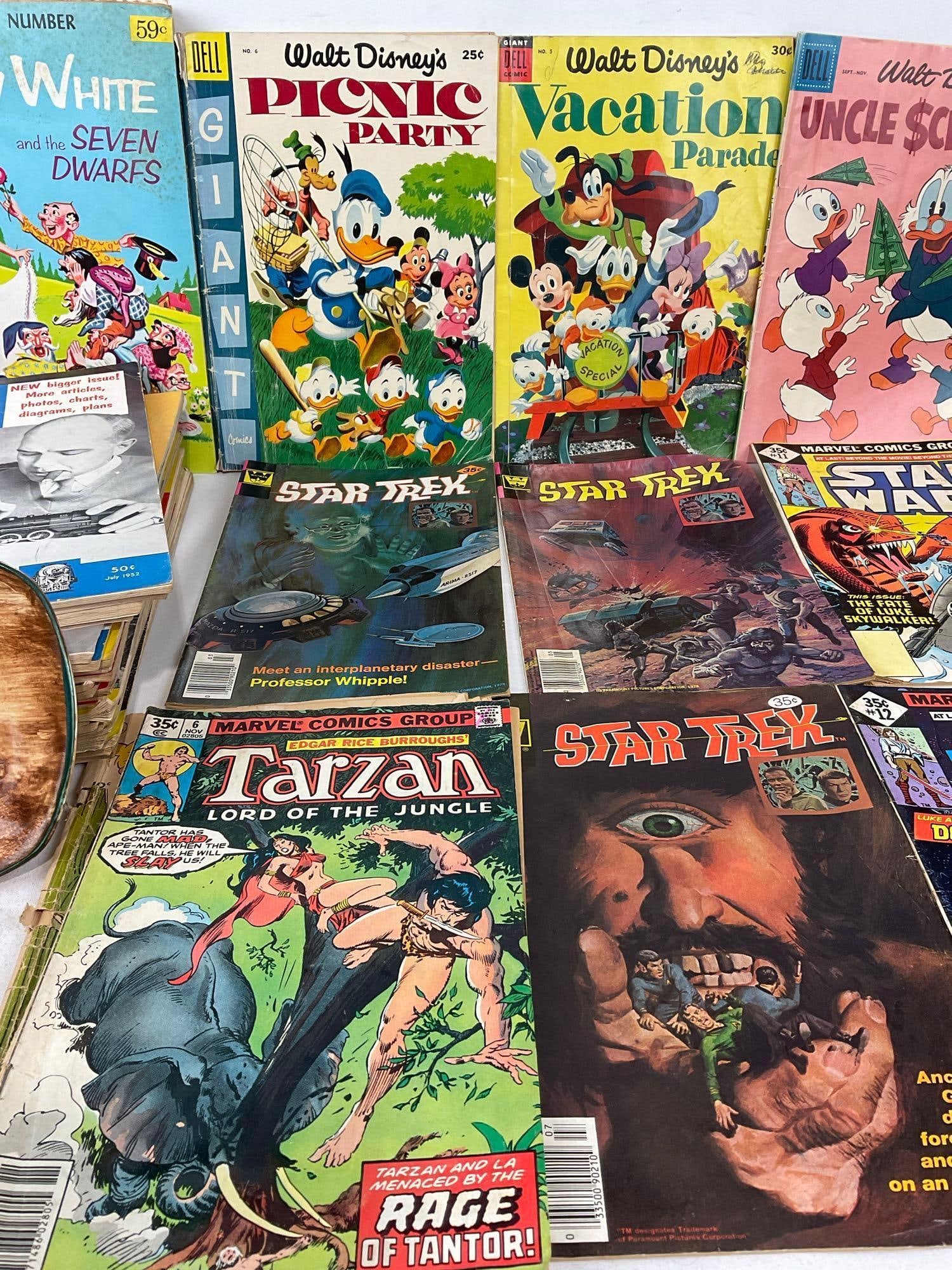 Collection of Comics, some Star Wars & Star Trek, & 1950s-60s Model Railroader magazines - 3
