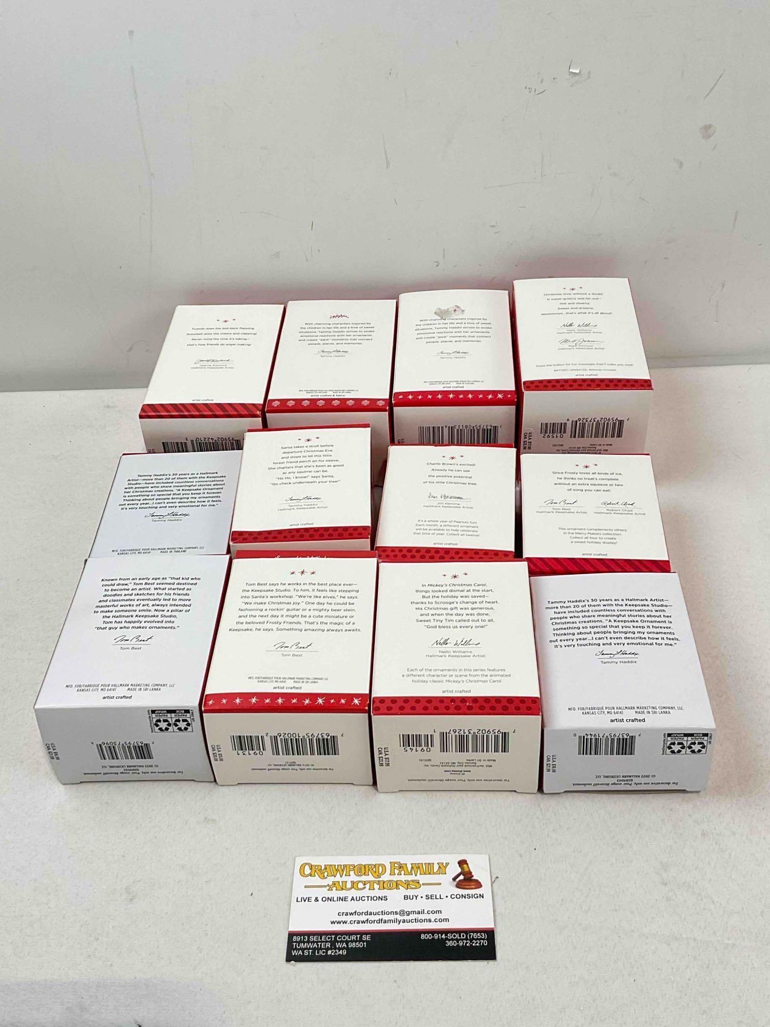 12 pcs Hallmark Keepsake Christmas Tree Ornaments in Original Boxes. See pics. - 5