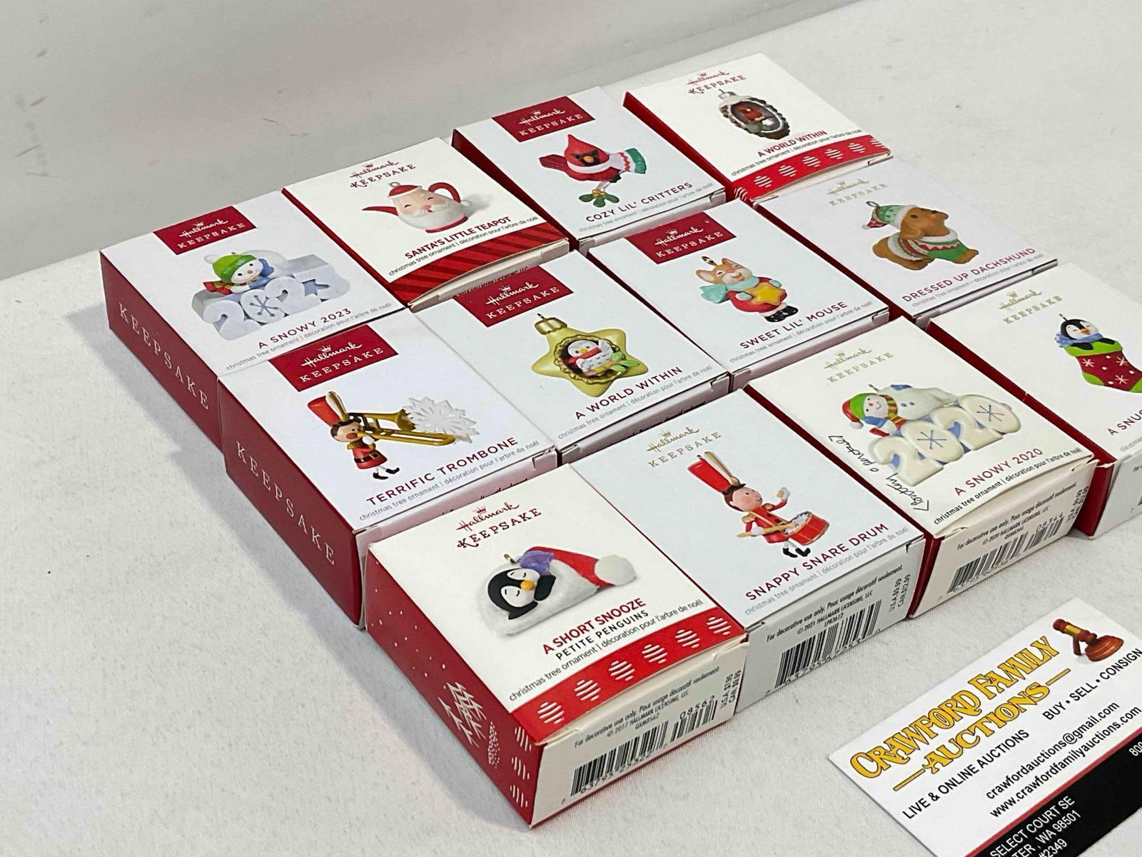 12 pcs Hallmark Keepsake Petite Christmas Ornaments in Original Boxes. See pics. - 3