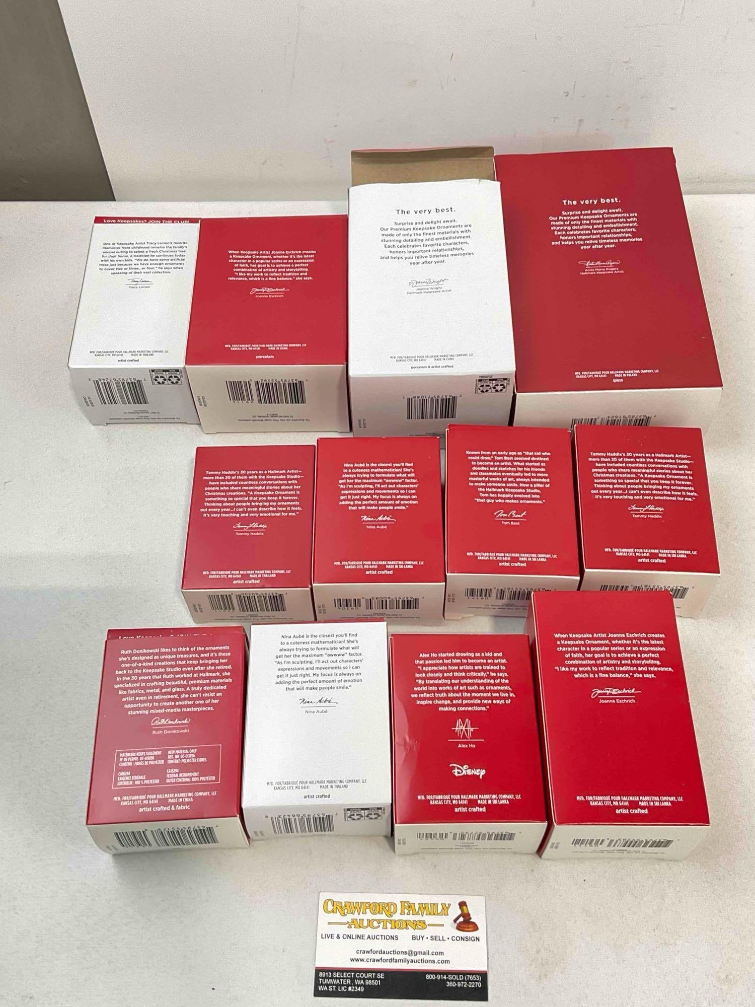 12 pcs Hallmark Keepsake Christmas Tree Ornaments in Original Boxes. See pics. - 5