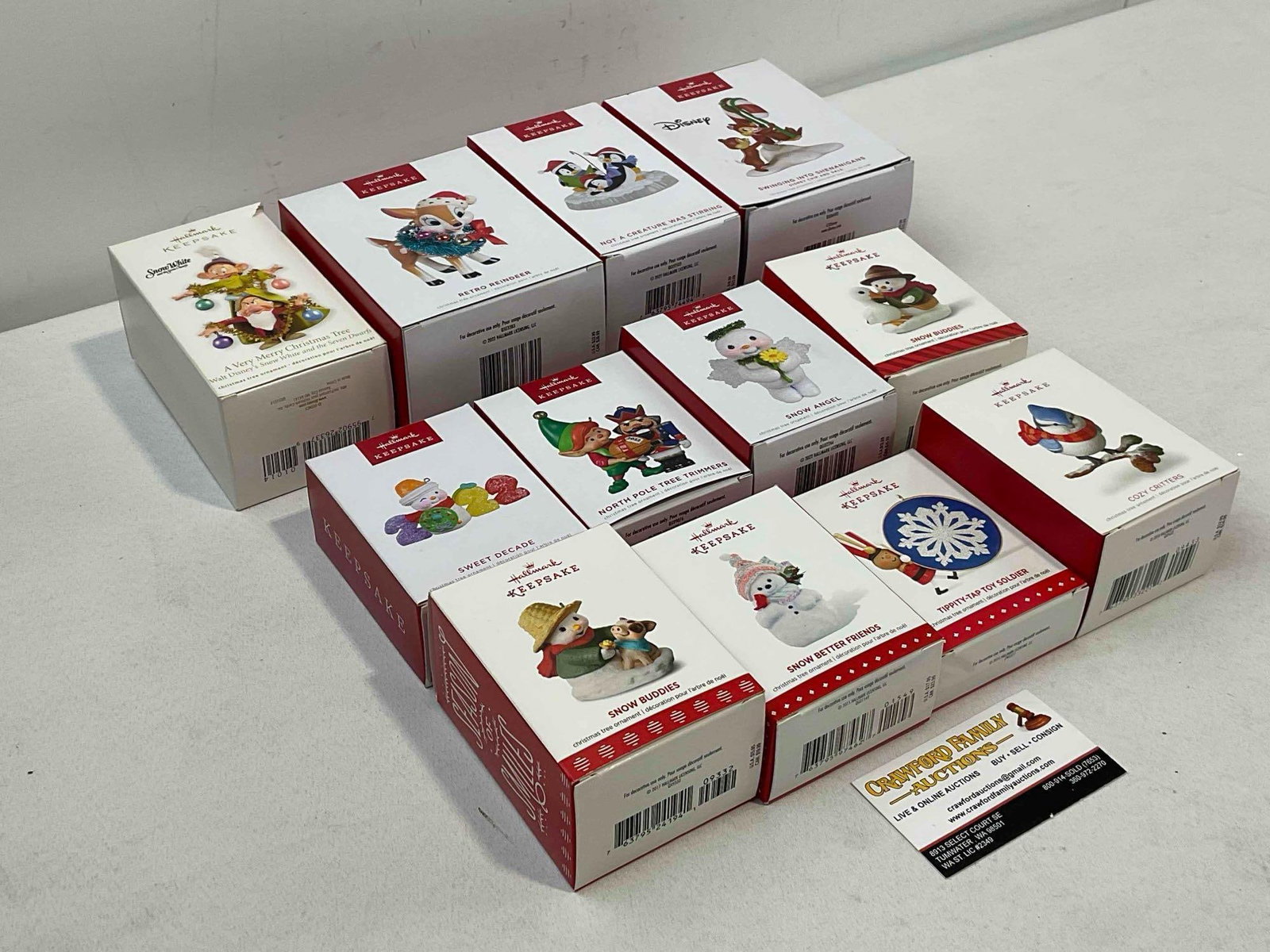 12 pcs Hallmark Keepsake Christmas Tree Ornaments in Original Box, incl. Disney! See pics. - 3