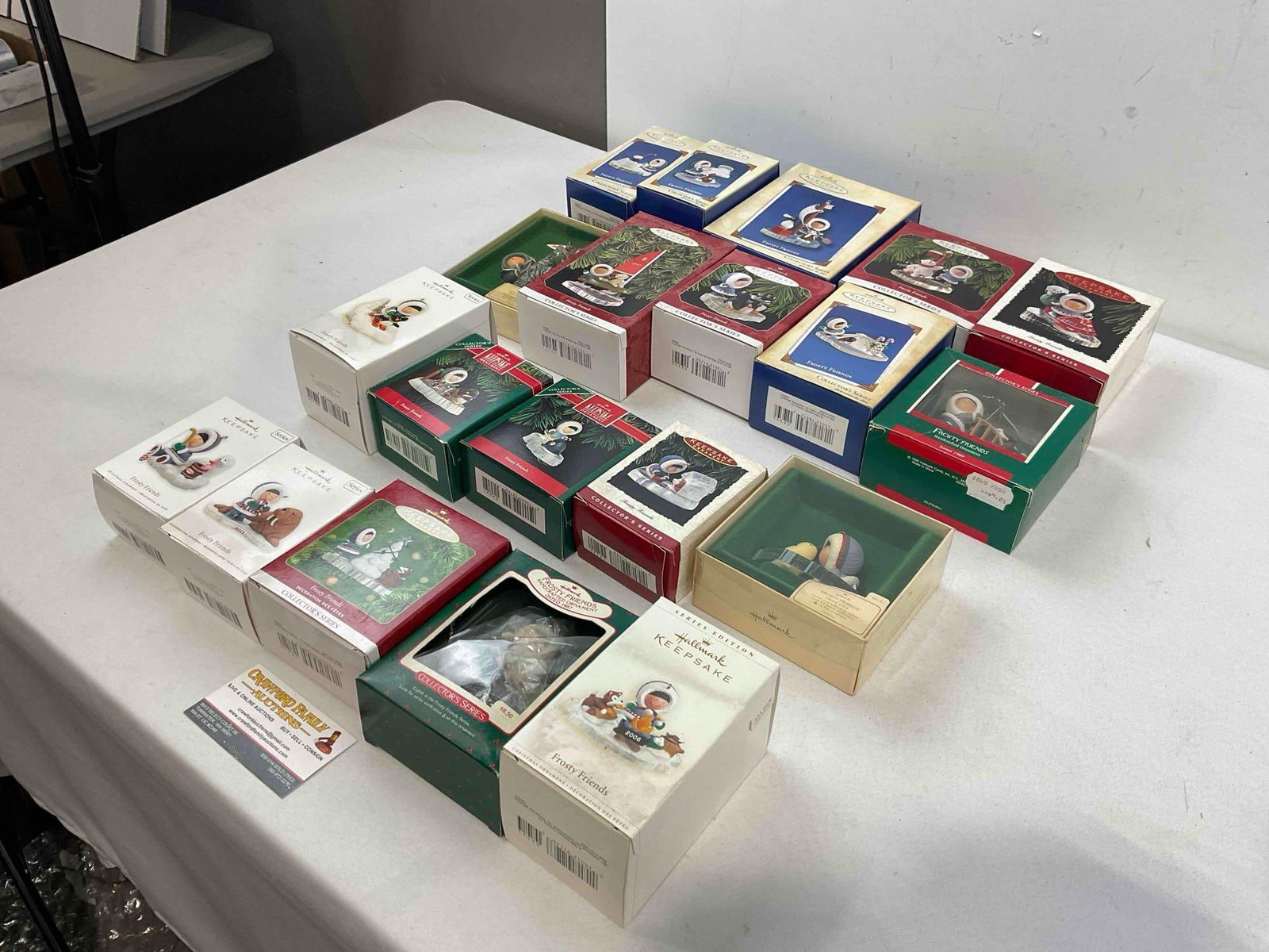 20 pcs Hallmark Keepsake Frosty Friends Christmas Tree Ornaments in Original Boxes. - 2