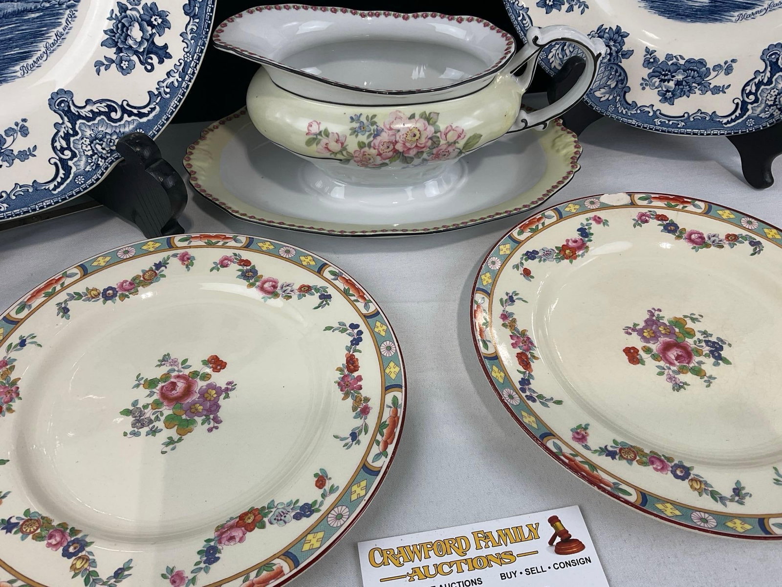 Schumann Dresden Gravy Boat, 2x Sol Pattern J&G Meakin & 2x Johnson Bros Old Britain Castles patt... - 4