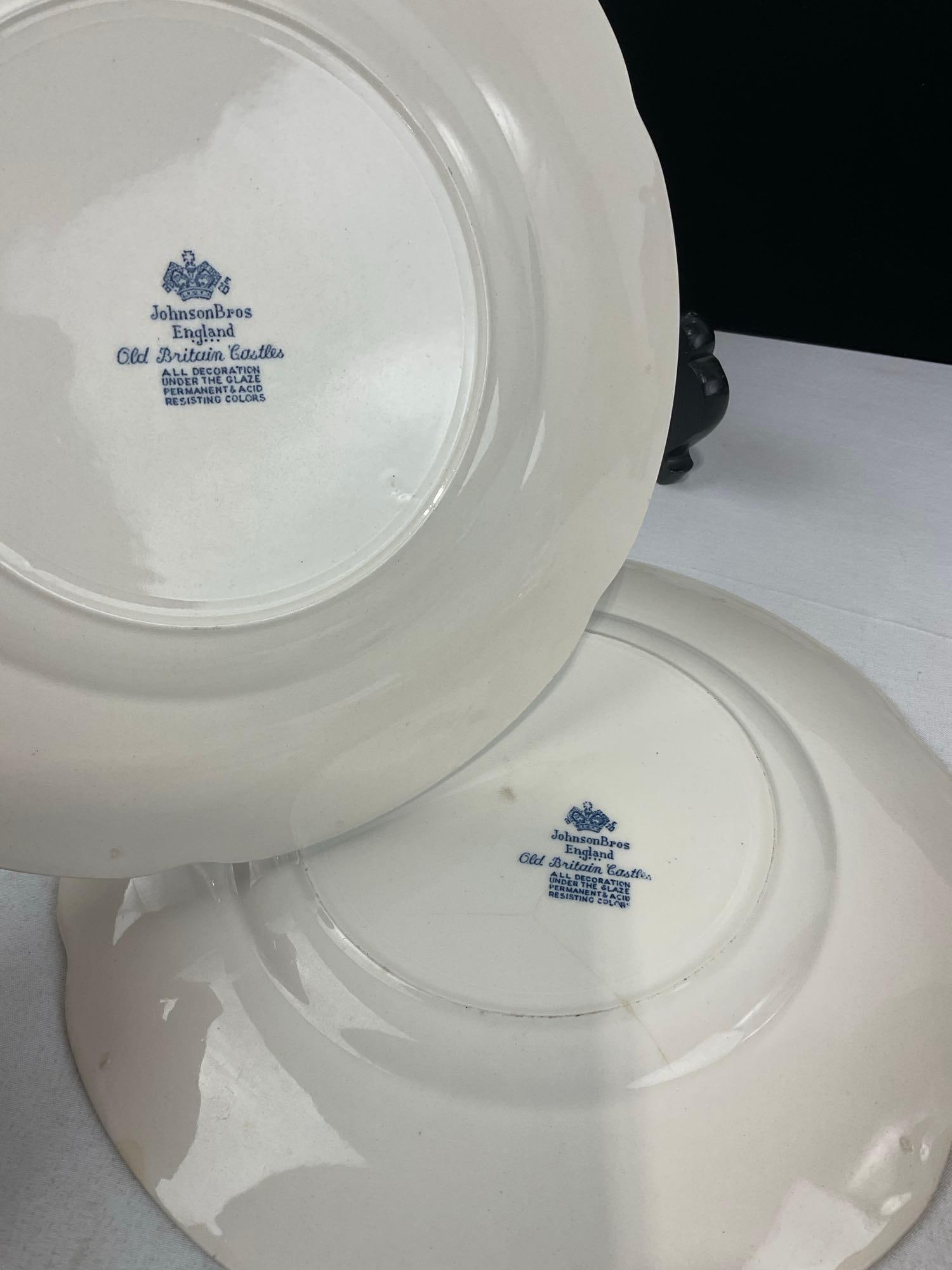 Schumann Dresden Gravy Boat, 2x Sol Pattern J&G Meakin & 2x Johnson Bros Old Britain Castles patt... - 7