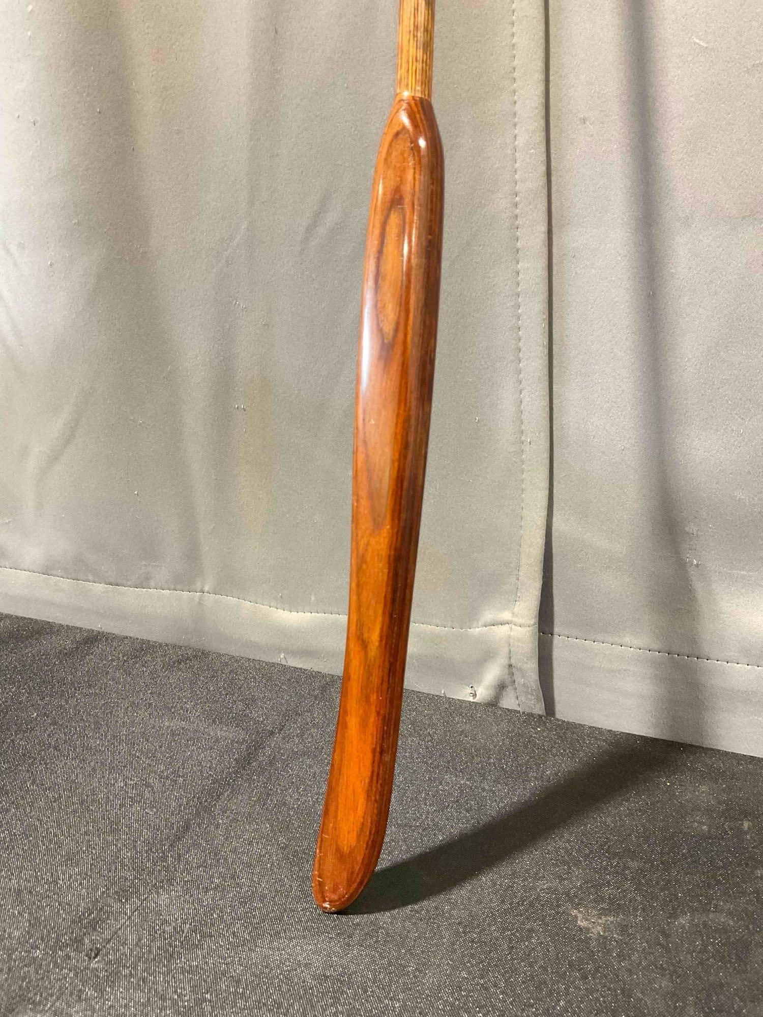 Vintage Wood Wand Handsome Brass & Walnut? Wood Putter Golf Club Iron Model 895. - 3