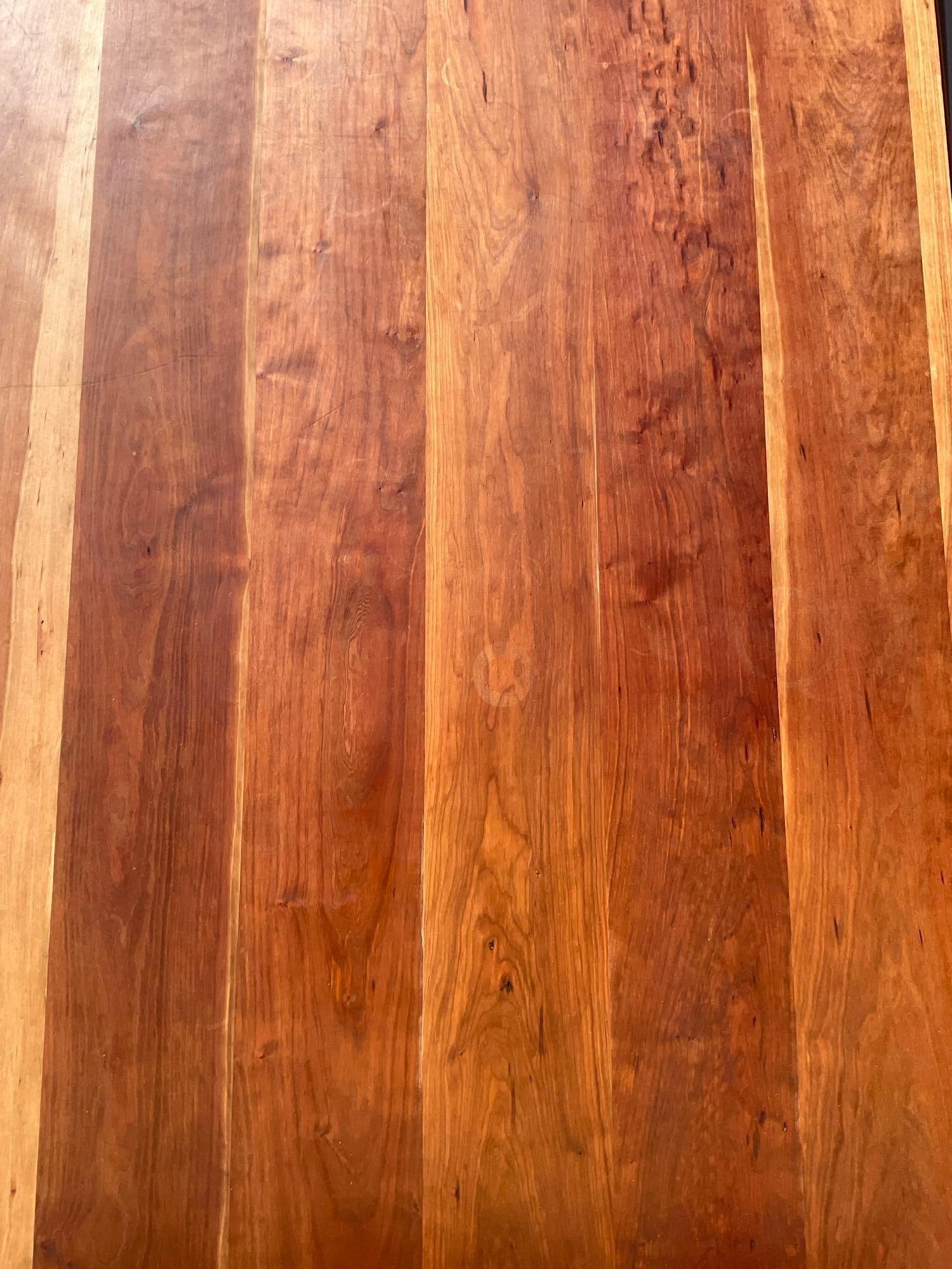 Custom cherry wood counter top designed and handmade by local artist Arnie Lecompte - 3