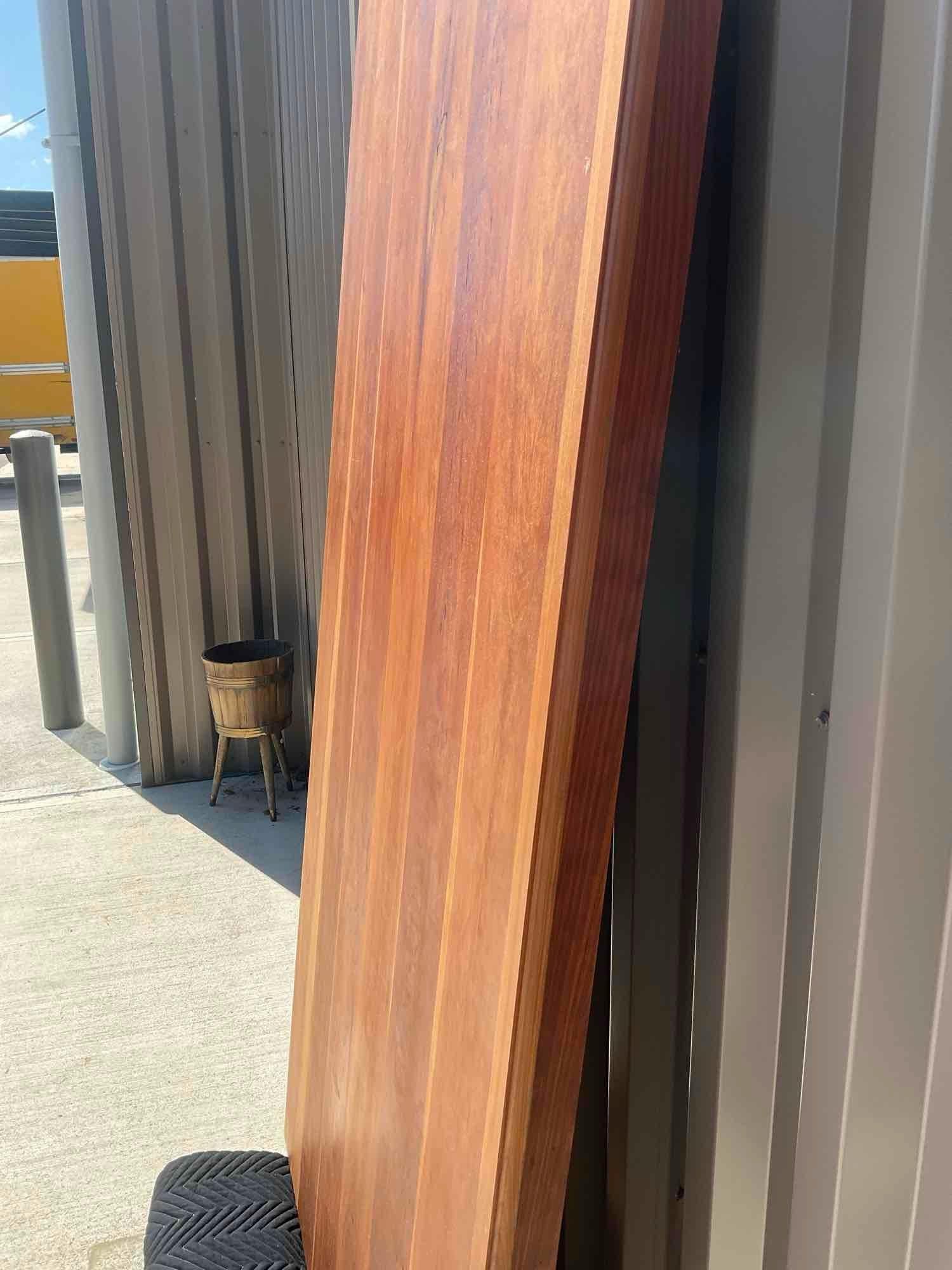 Custom cherry wood counter top designed and handmade by local artist Arnie Lecompte - 5
