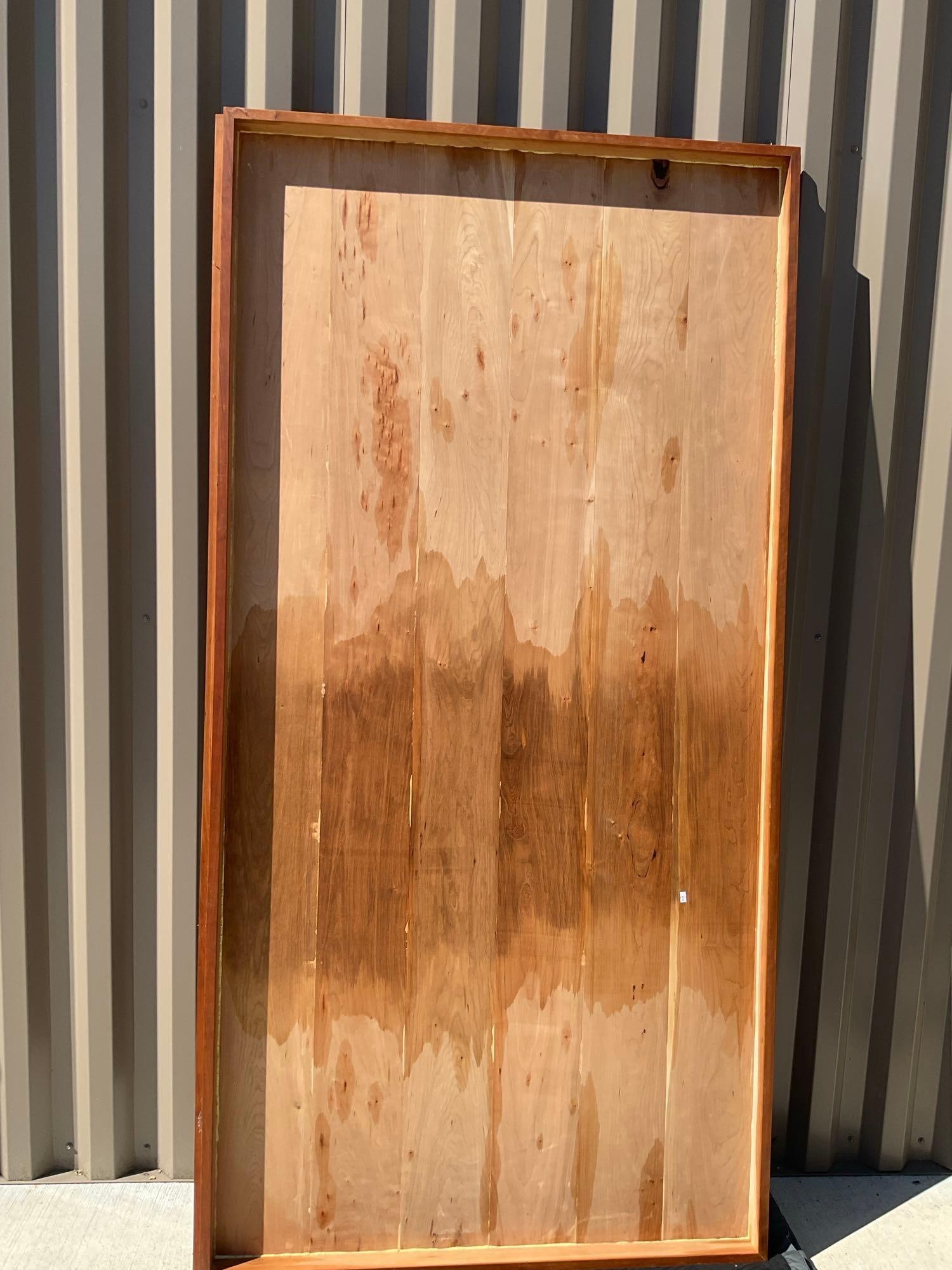 Custom cherry wood counter top designed and handmade by local artist Arnie Lecompte - 6