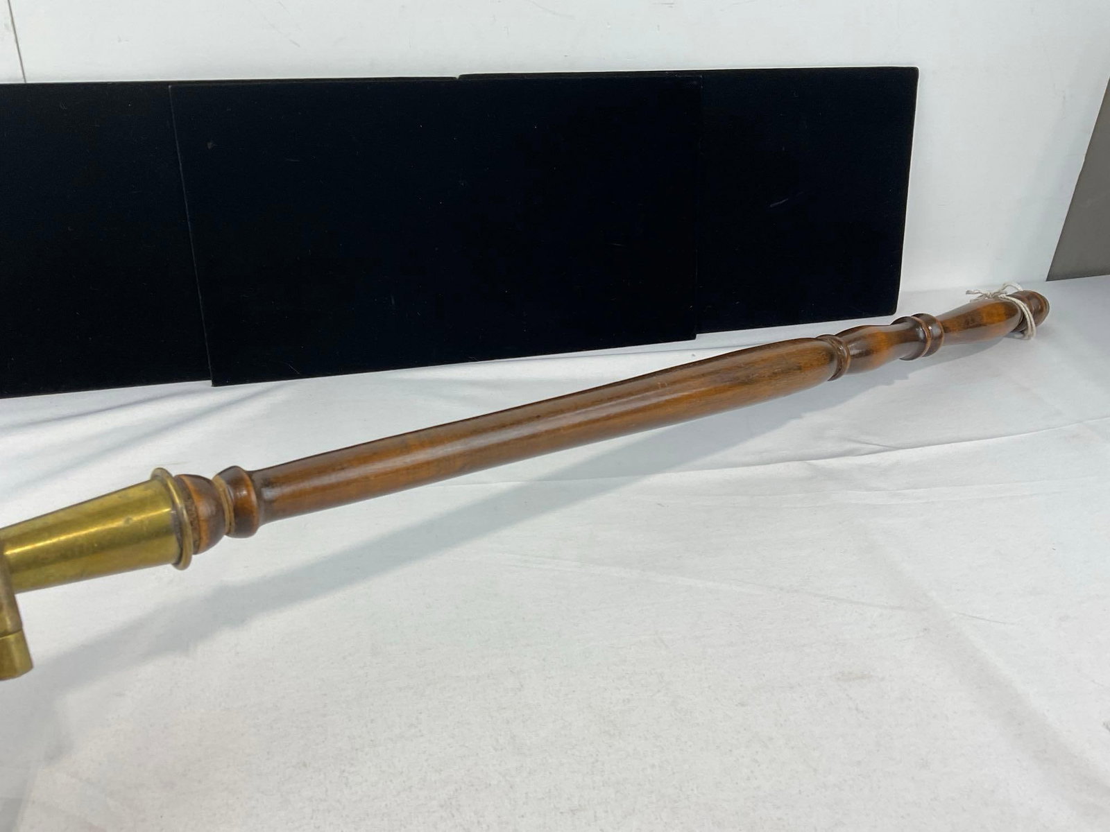 Vintage Copper Bed Warmer w/long handle, 43h x 13w x 6d inches - 4