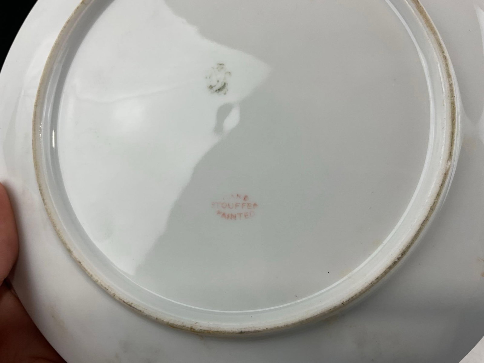 4 Early 20th Century Handpainted Plates, 5 Cherry pattern Spoon Rests, PSAG, Stouffer? & more - 7