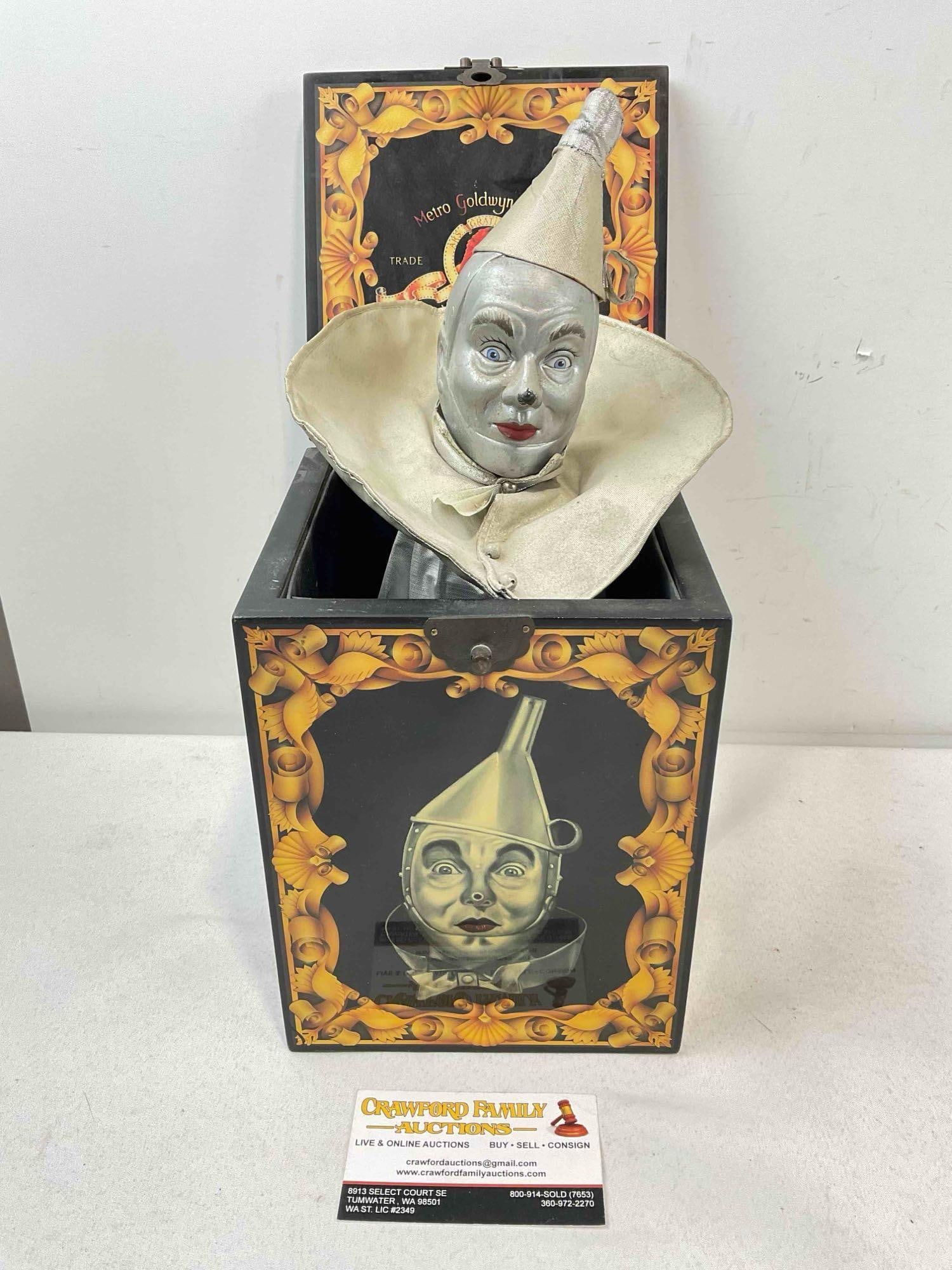 Vintage ENESCO The Wizard of Oz Tin Man Musical Jack-In-The-Box. Ltd. Ed. 748/7500 - 6