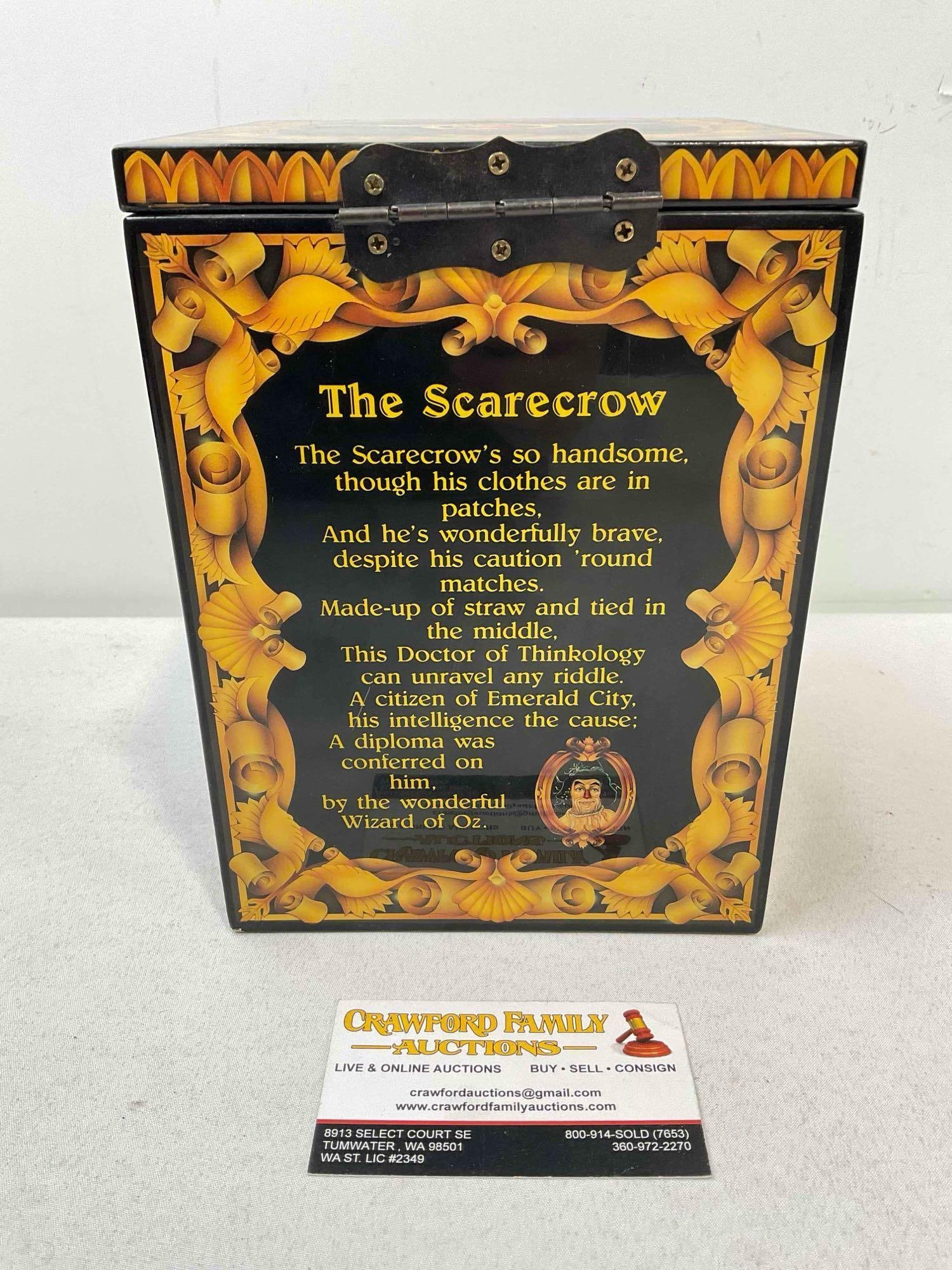 Vintage ENESCO The Wizard of Oz The Scarecrow Musical Jack-In-The-Box. Ltd. Ed. 2642/7500 - 4