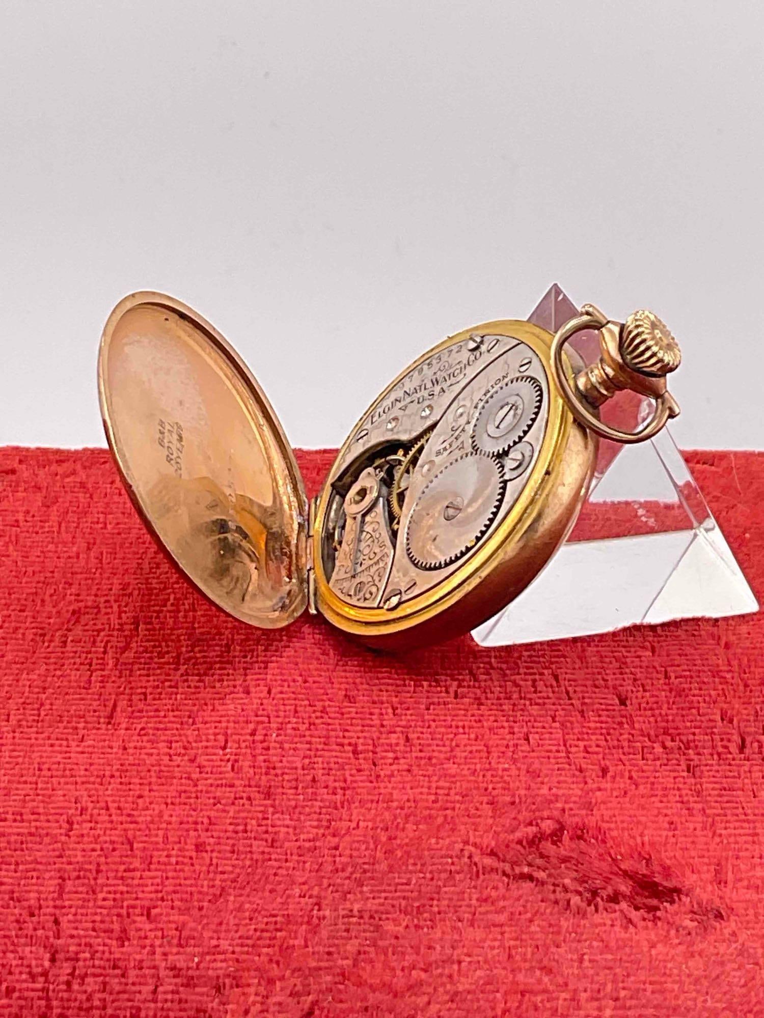 Antique 1903 Elgin model 2 Dress pocket watch Sz 0s, 7 Jewels, grade 269 class 85 , #9795372 - 3