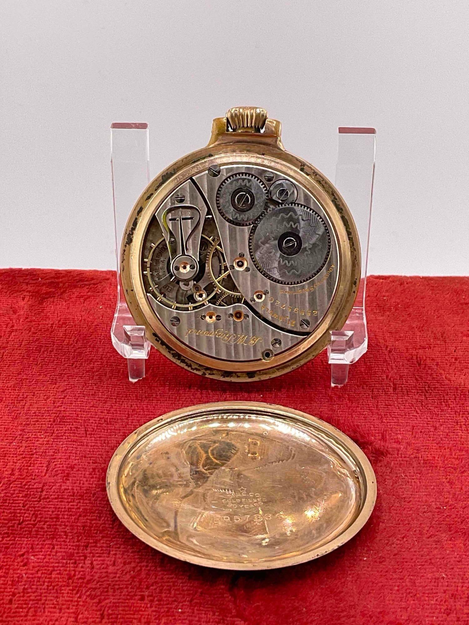 Antique 1923 Elgin GF Model 15 Pocket watch 21Jewel, Sz16 Grade 472, Adjusted 5 Positions #25595720 - 3