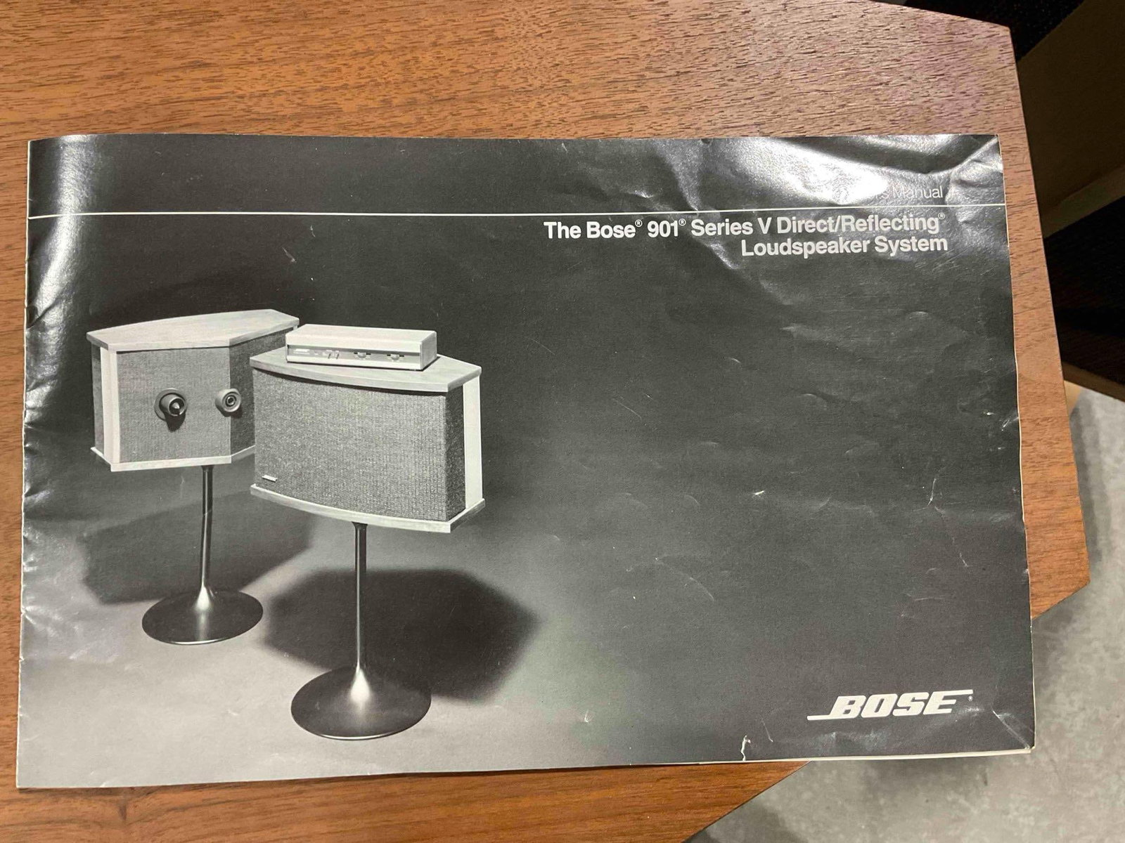 Pair of Vintage Bose 901 Series V Direct/Reflecting Loudspeaker System w/ active equalizer & stand - 5