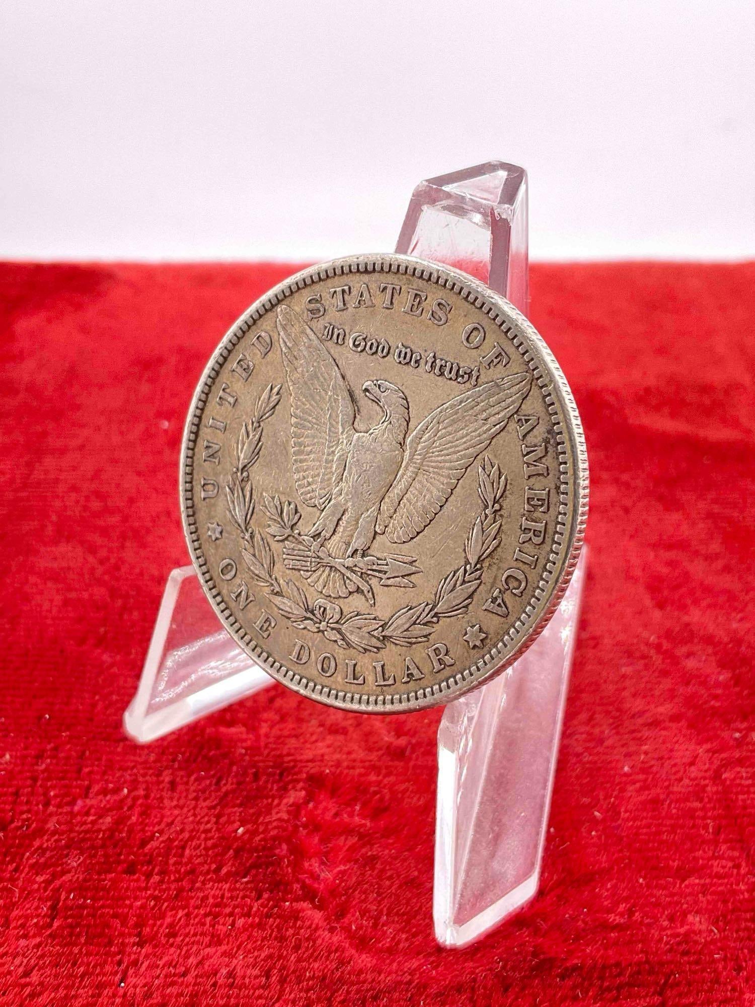Antique 1882 Silver Morgan Dollar Coin. - 2