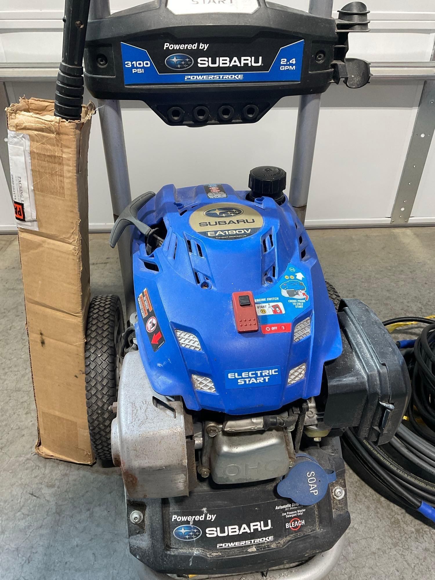 Subaru EA190V Air Compressor 3100 PSI w/16 in Car Pressure Washer, Hoses & Sprayer - 2