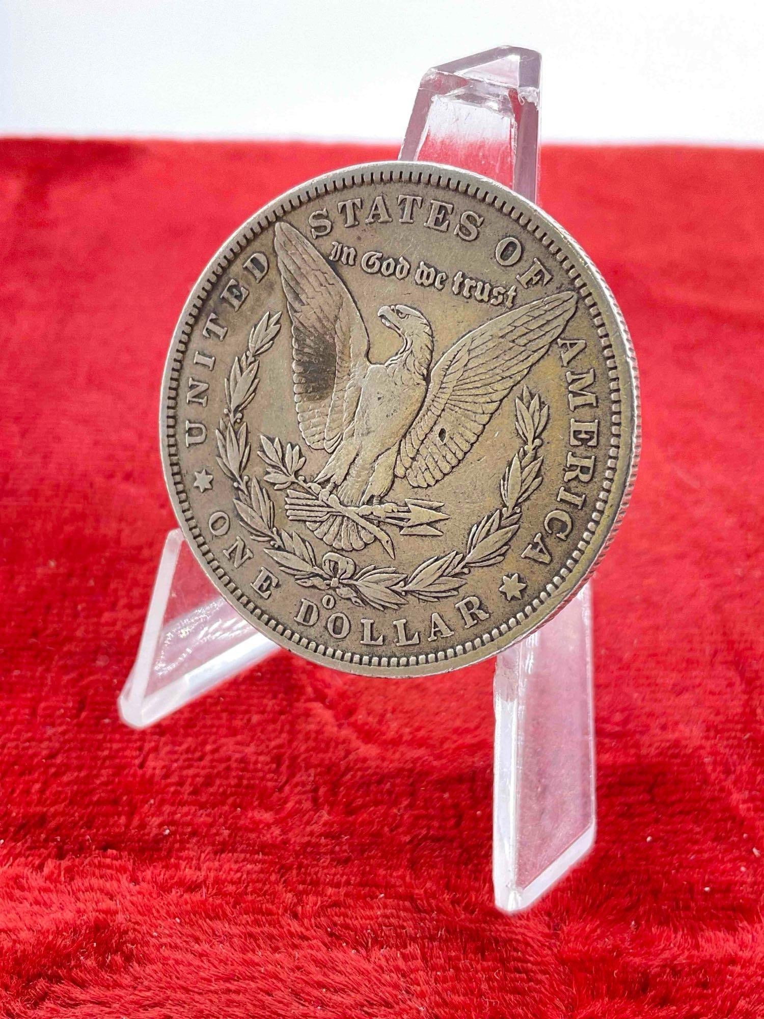 Antique 1887-O Silver Morgan Dollar Coin. - 2