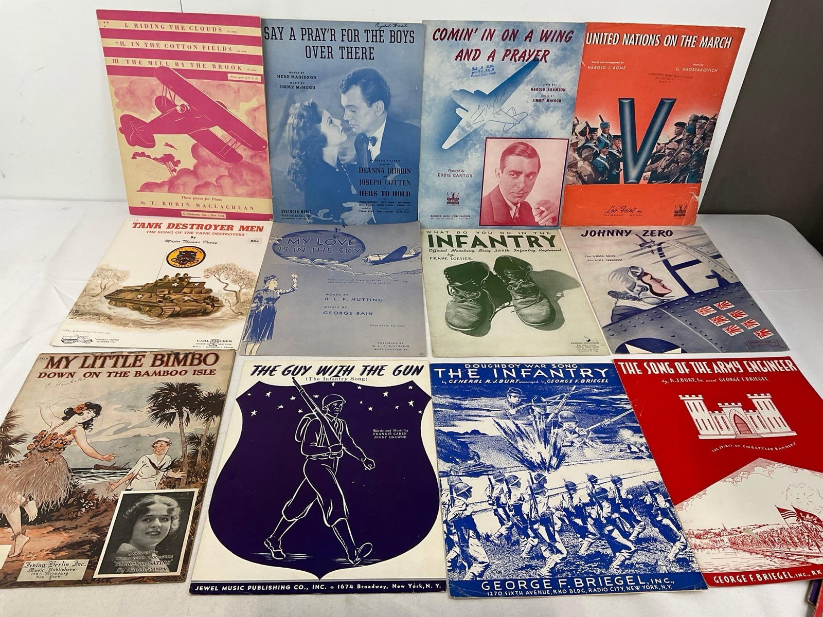 Large Selection of 35+ Vintage Sheet Music, WWII Era, US Armed Forces Songs, & more - 5