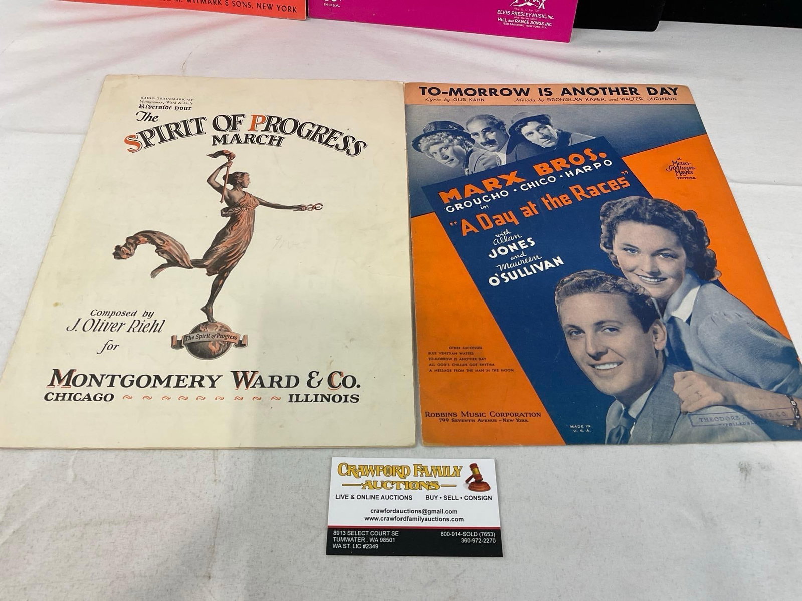 Variety of Vintage Sheet Music, Elvis, Stars & Stripes Forever, Marx Bros & more - 5