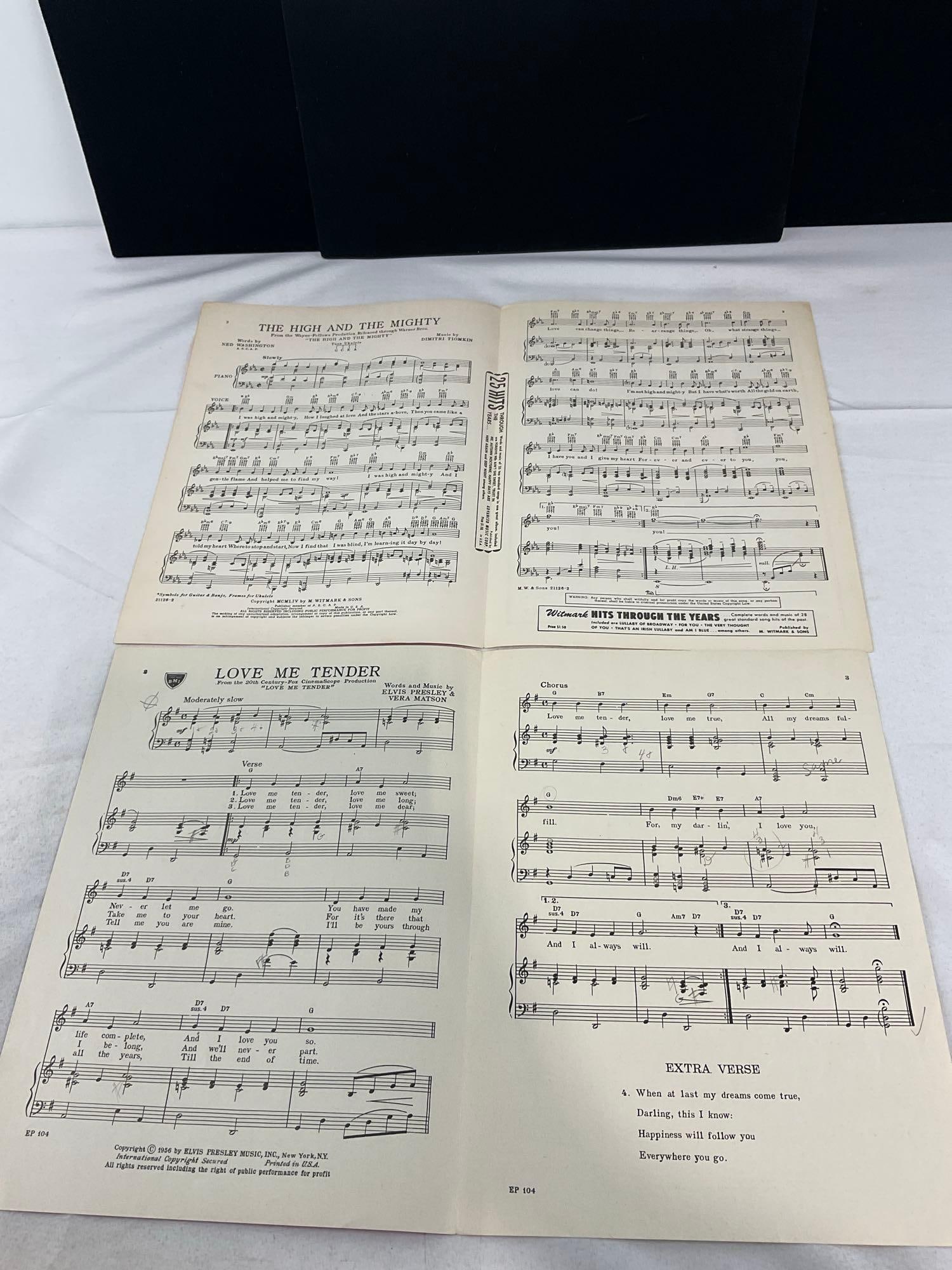 Variety of Vintage Sheet Music, Elvis, Stars & Stripes Forever, Marx Bros & more - 8