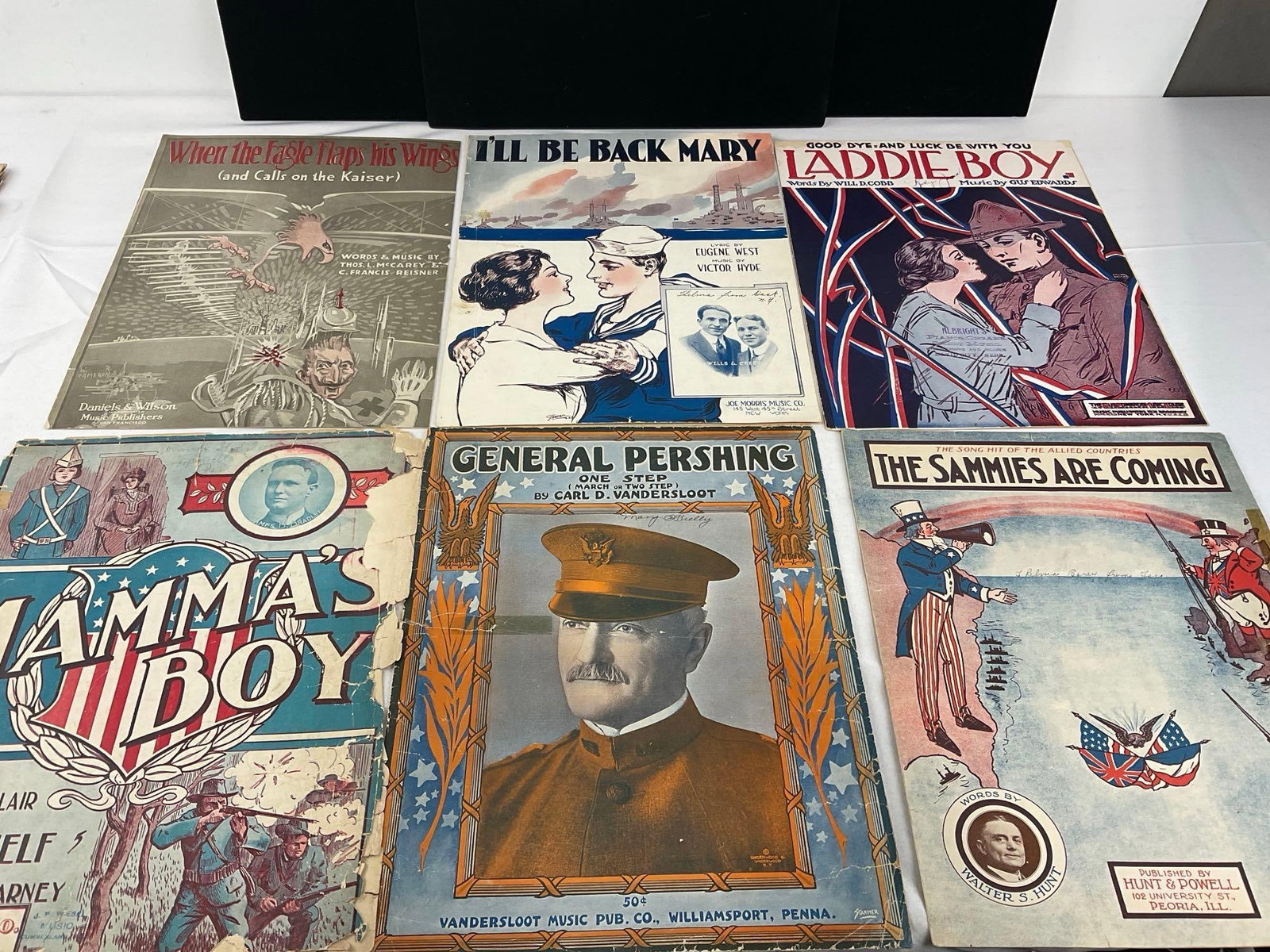 Variety of Vintage Sheet Music, 60+ pcs, WW1 Era, Welcome Home, General Pershing, Mammas Boy & more - 10