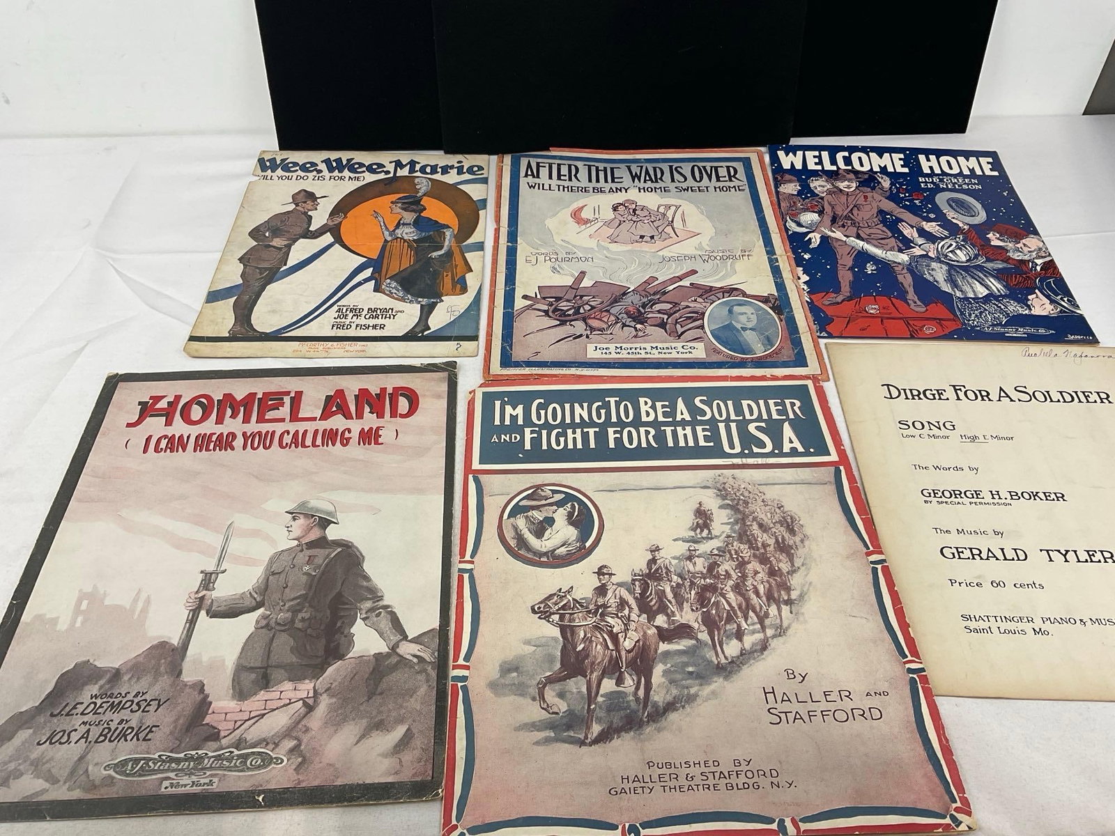 Variety of Vintage Sheet Music, 60+ pcs, WW1 Era, Welcome Home, General Pershing, Mammas Boy & more - 11