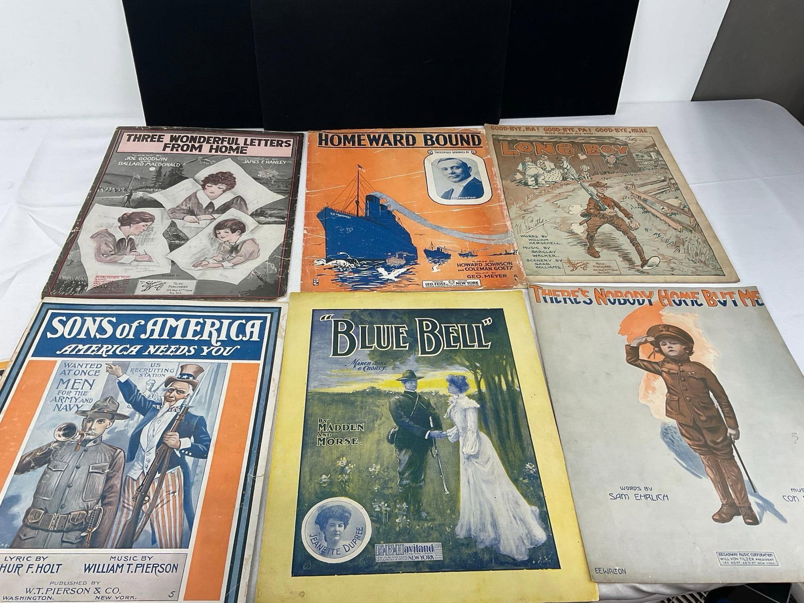 Variety of Vintage Sheet Music, 60+ pcs, WW1 Era, Welcome Home, General Pershing, Mammas Boy & more - 12