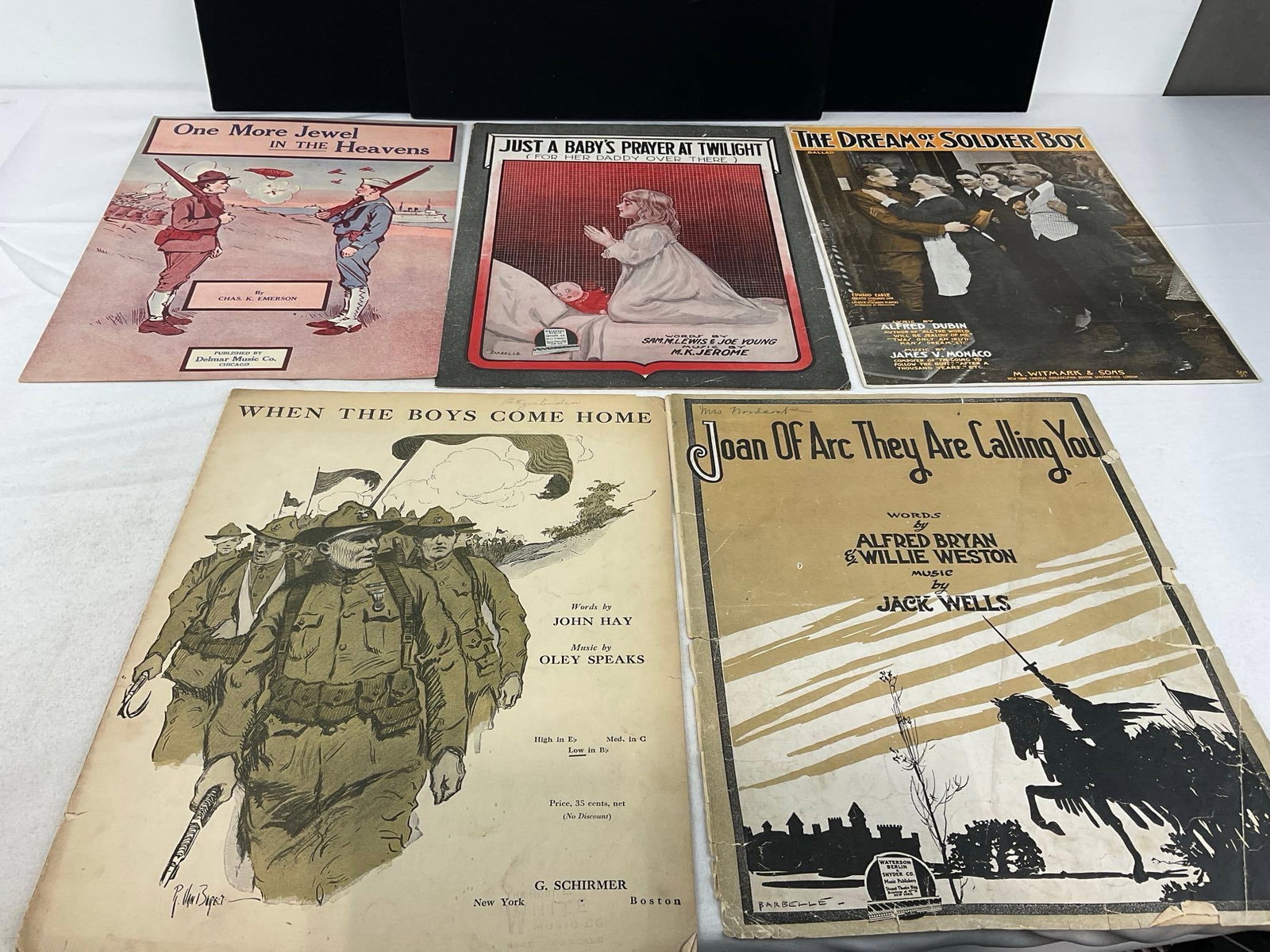 Variety of Vintage Sheet Music, 60+ pcs, WW1 Era, Welcome Home, General Pershing, Mammas Boy & more - 13