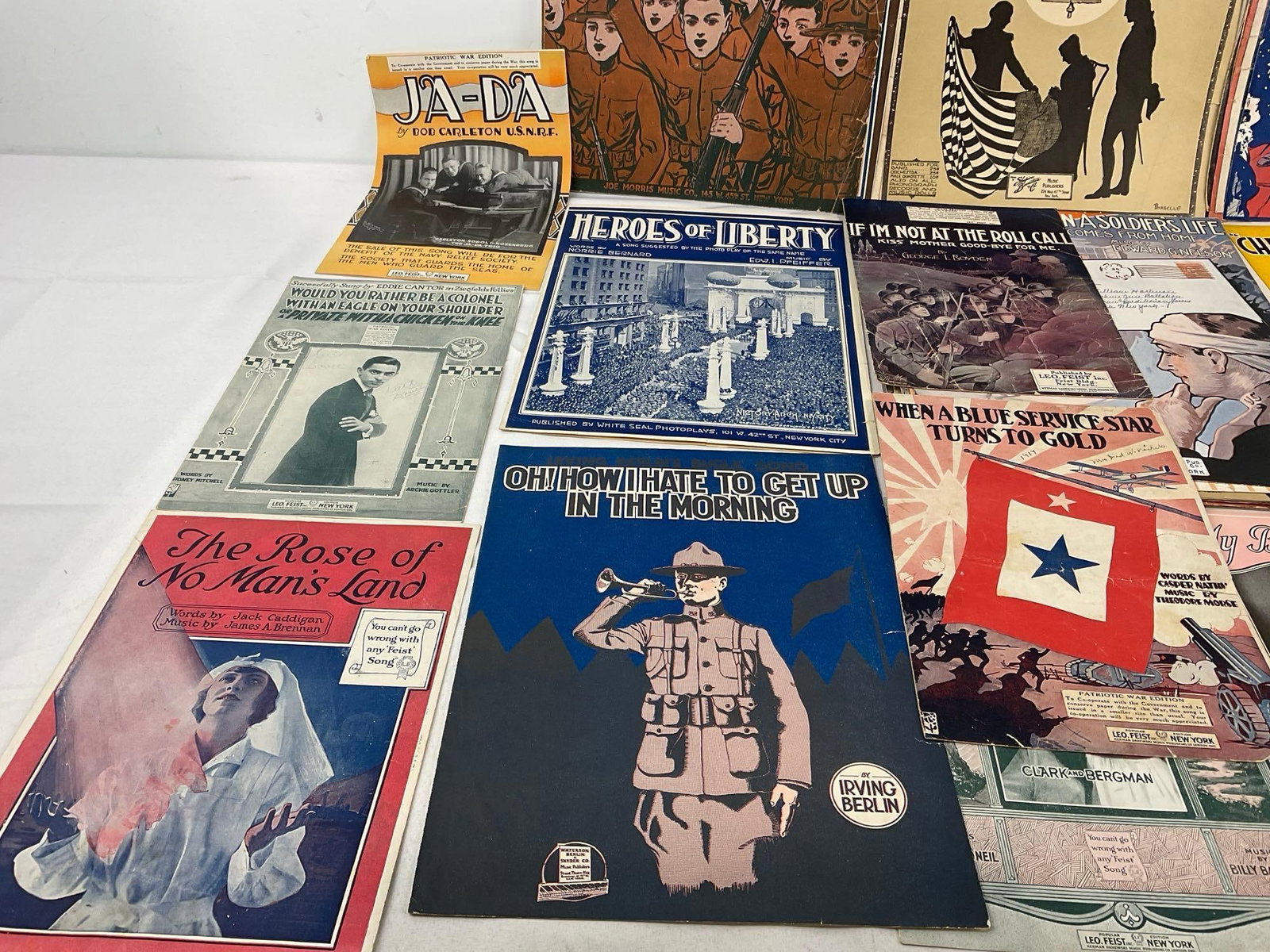 Variety of Vintage Sheet Music, 60+ pcs, WW1 Era, Welcome Home, General Pershing, Mammas Boy & more - 2