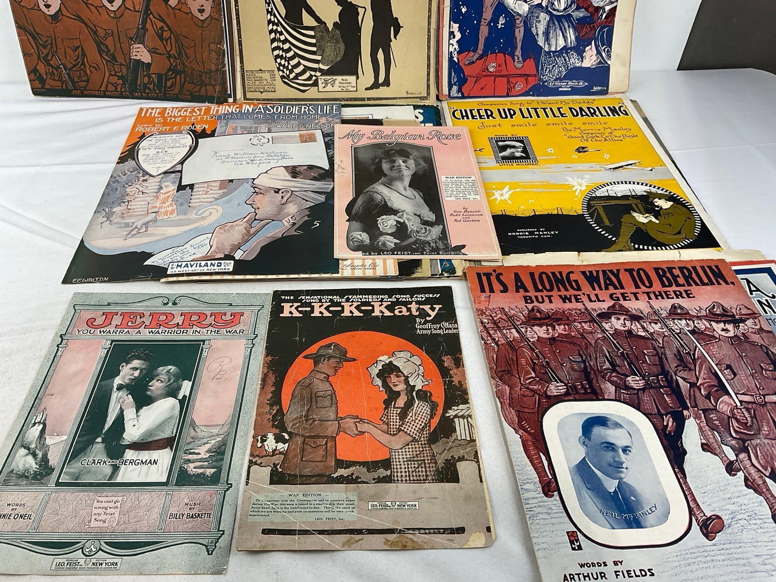 Variety of Vintage Sheet Music, 60+ pcs, WW1 Era, Welcome Home, General Pershing, Mammas Boy & more - 3