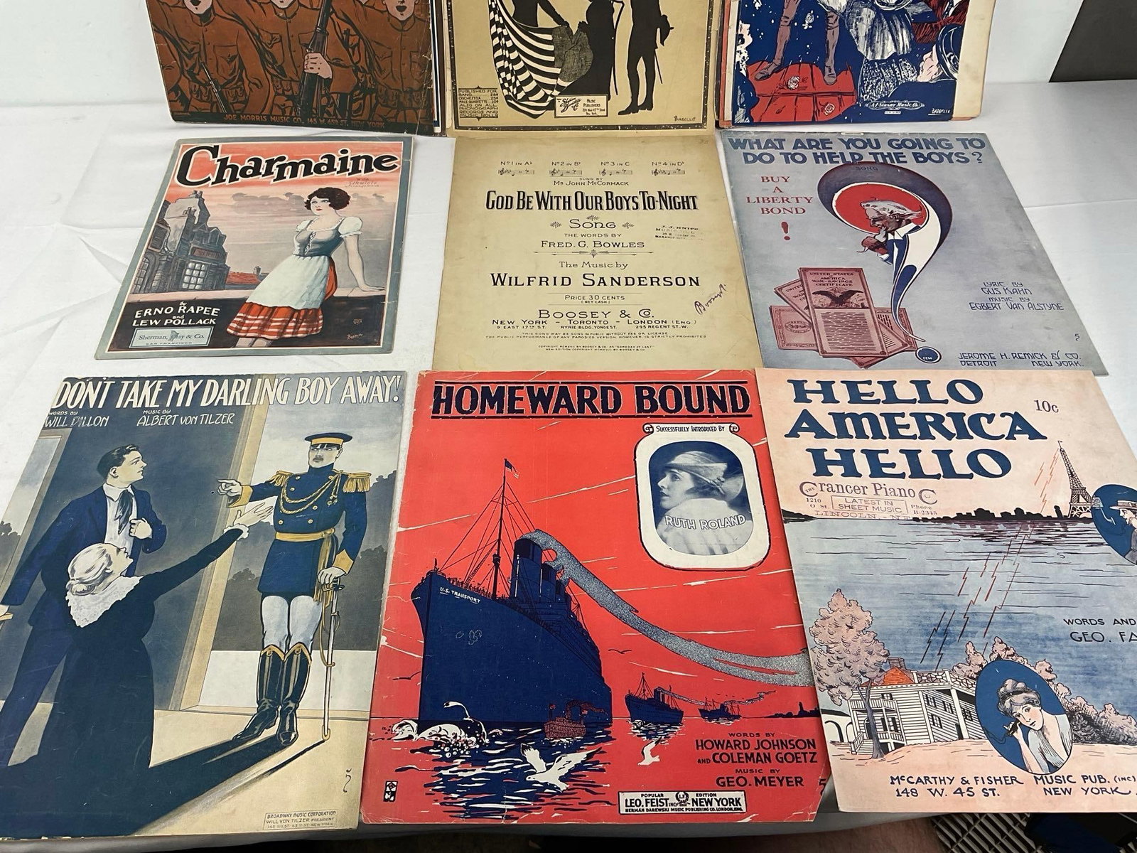 Variety of Vintage Sheet Music, 60+ pcs, WW1 Era, Welcome Home, General Pershing, Mammas Boy & more - 8