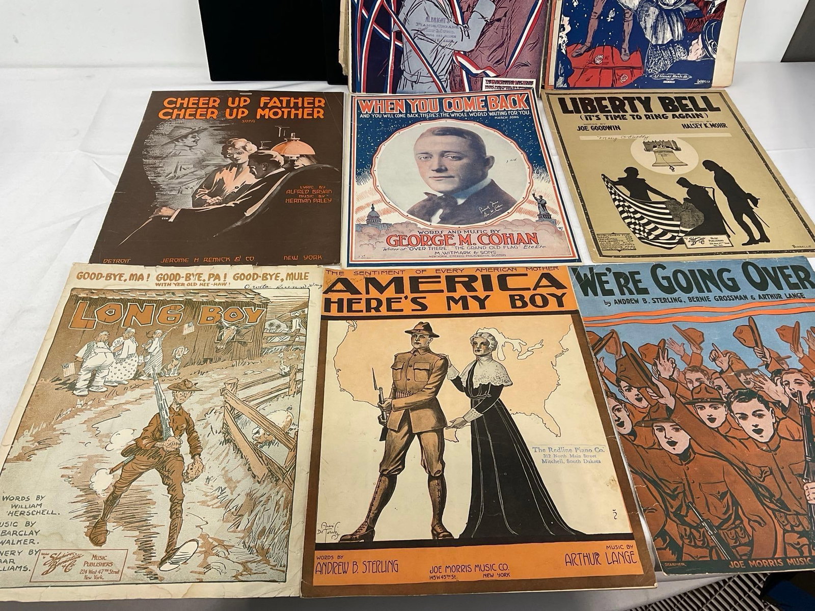 Variety of Vintage Sheet Music, 60+ pcs, WW1 Era, Welcome Home, General Pershing, Mammas Boy & more - 9