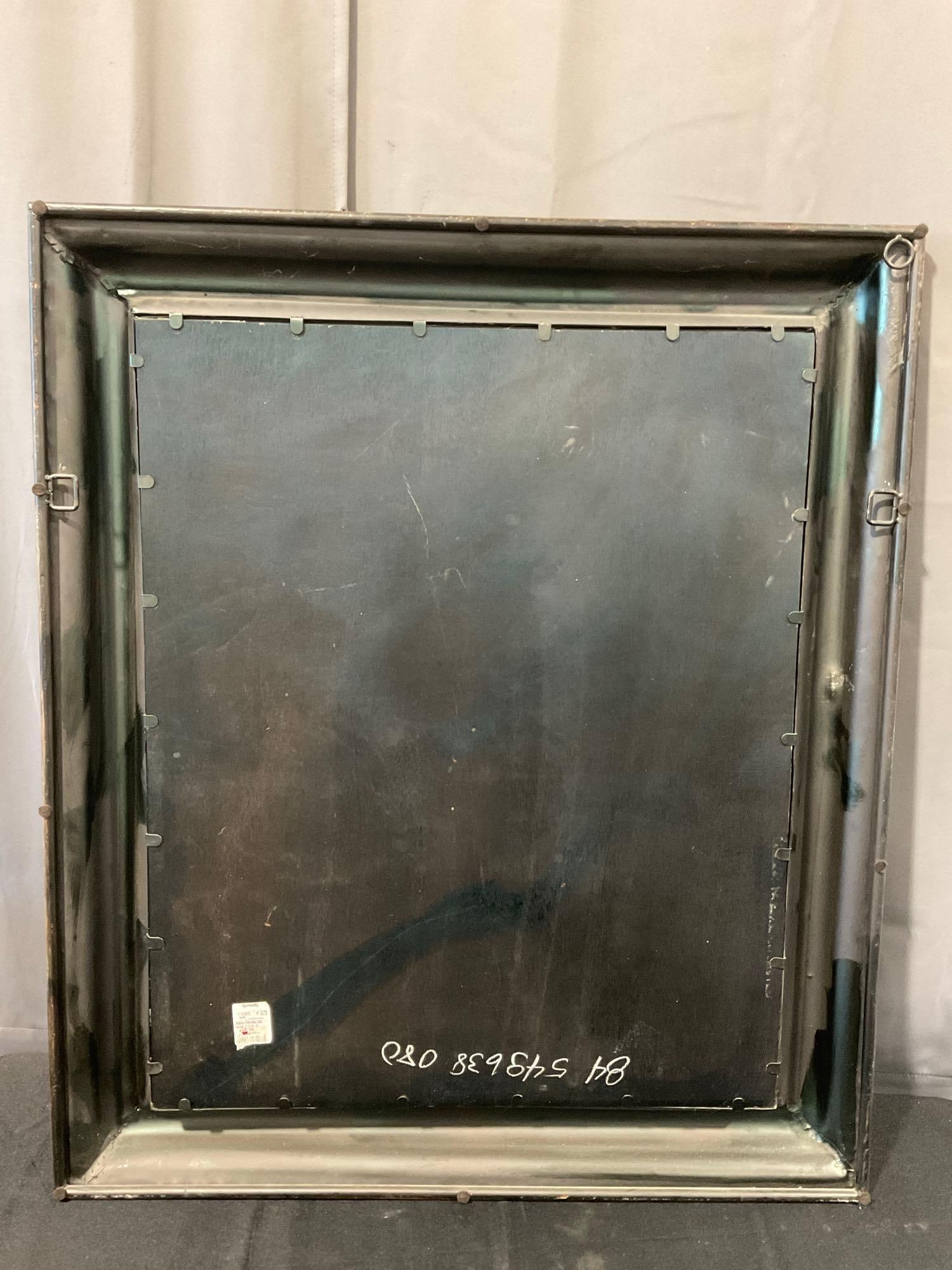 Wrought Iron style Decorative Mirror, Metal Frame, 41x35 inches - 5