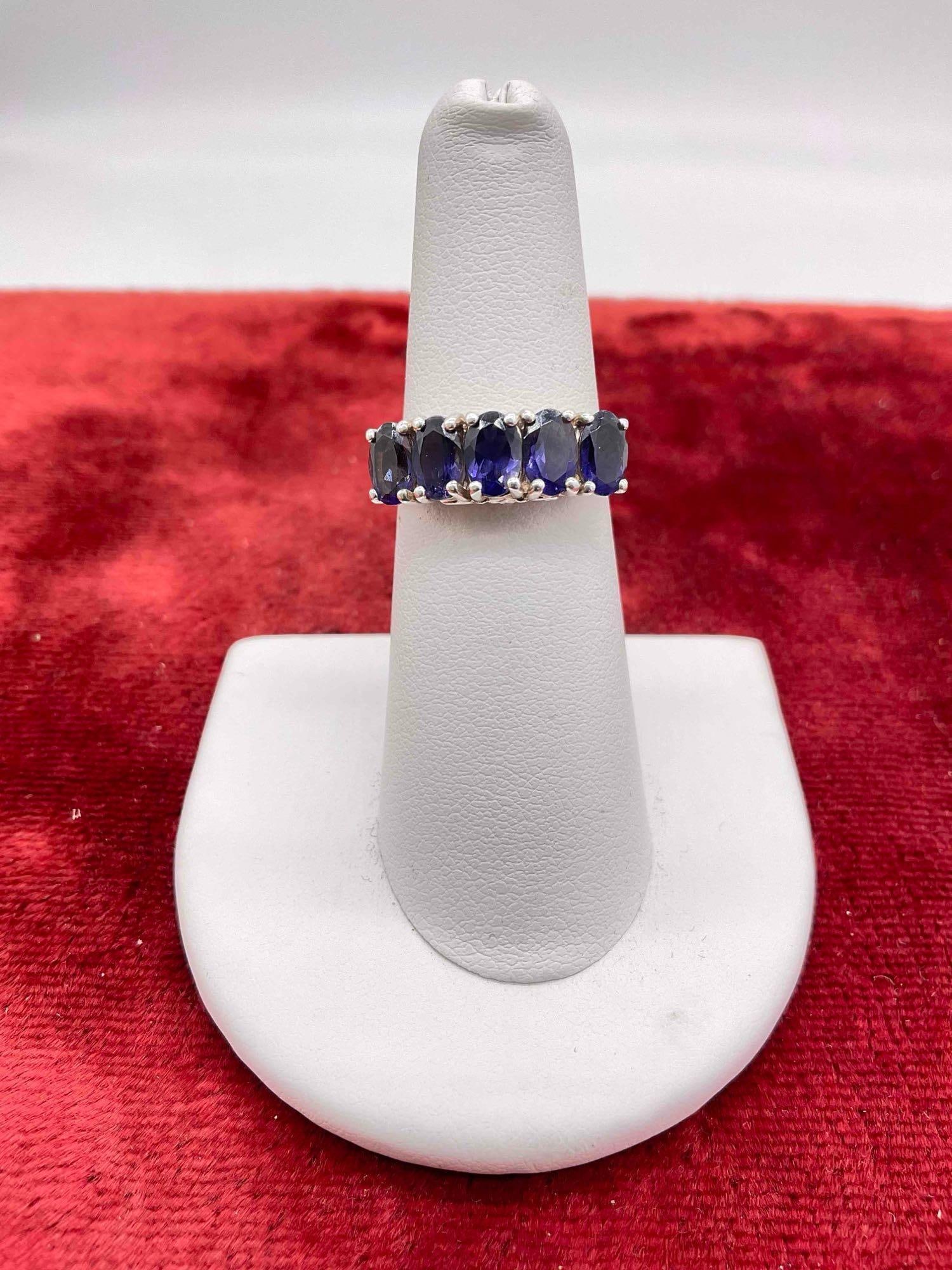 Vintage High end 925 Pranda 5 Stone Lg Dk Blue Sapphire women ring size 6 see pics: c-6630 Pranda Jewelry, Pranda Group is one of the world's leading fine jewelry manufacturers and exporters, recognized globally for its high-level craftsmanship and commitment to sustainable prod