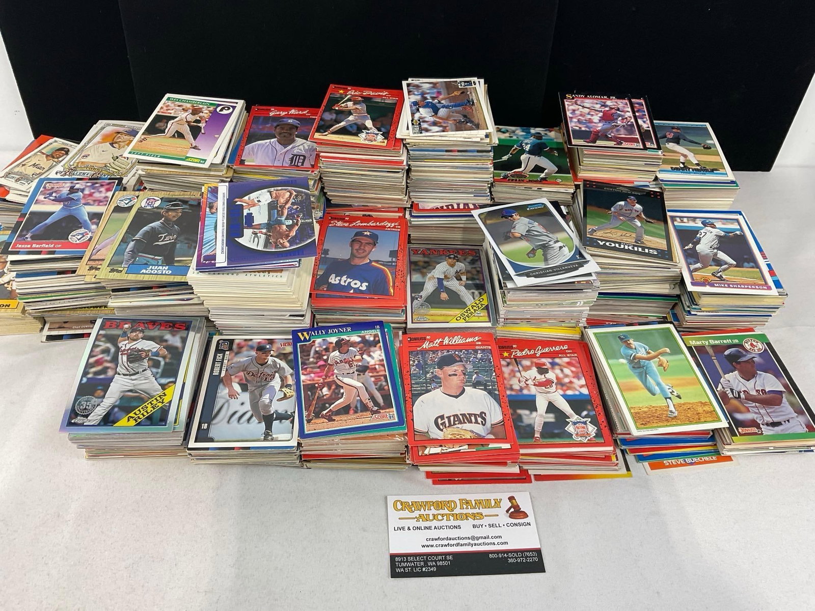 Approx 5000+ 90s Baseball Cards, Topps, Score, Donruss, & more (1 of 3)