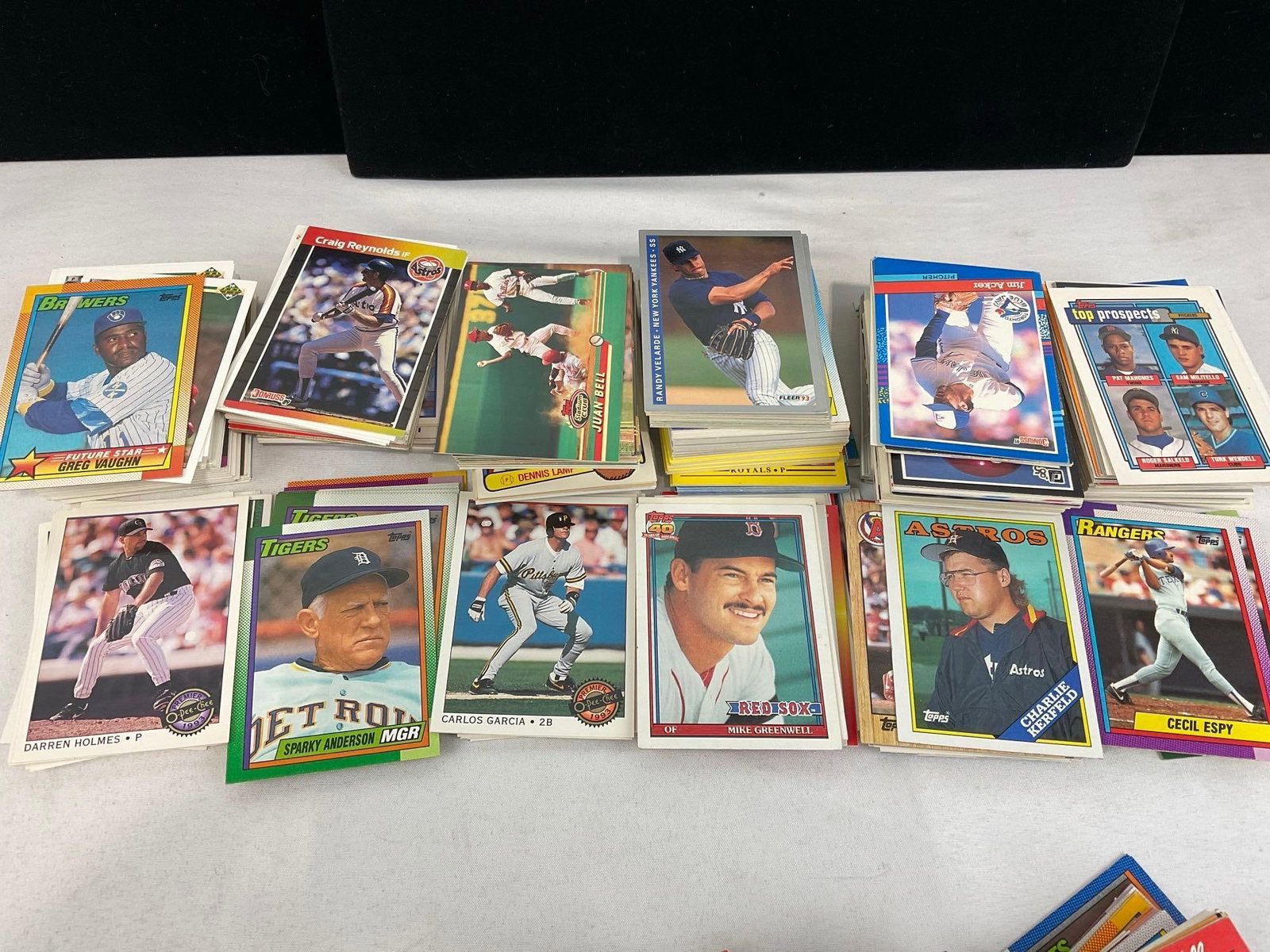 Assortment of 90s Baseball Cards, Bowman, Donruss, Leaf, Topps, & Upper Deck, approx 1250-1500 ca... - 2