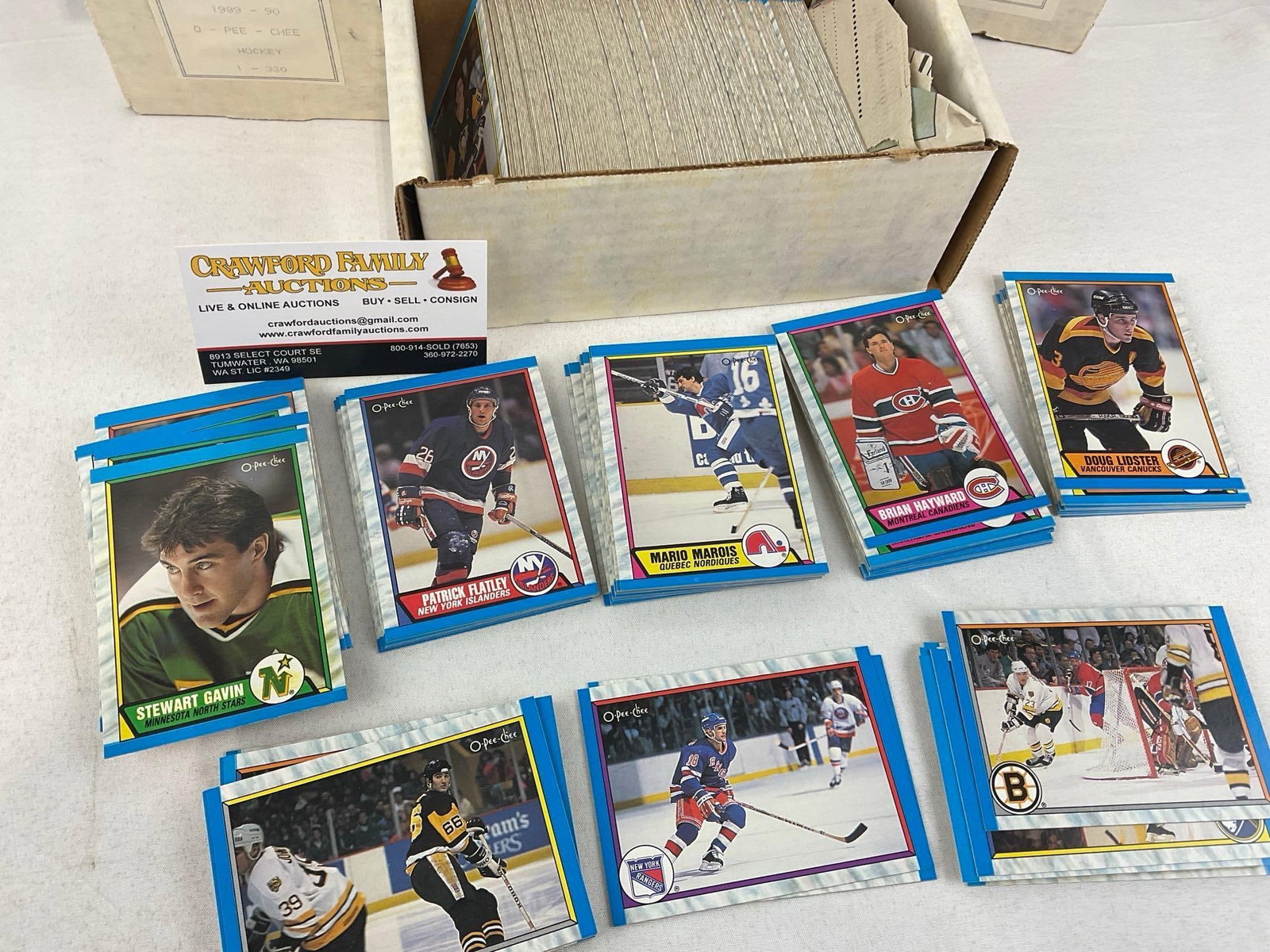 5 Boxes of 90s O-Pee-Chee Hockey Cards, from 1-330, roughly 1500-2000 cards - 2