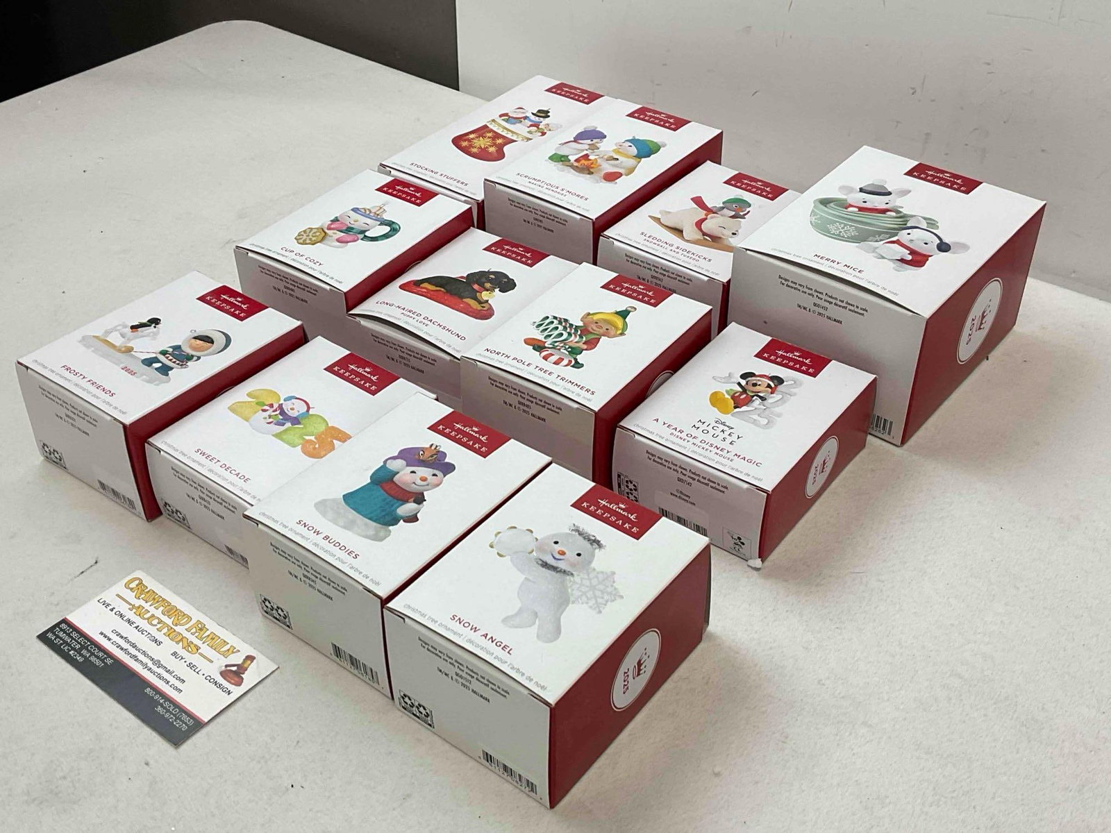 12 pcs Hallmark Keepsake Christmas Tree Ornaments in Original Boxes, incl. Disney! See pics. - 2