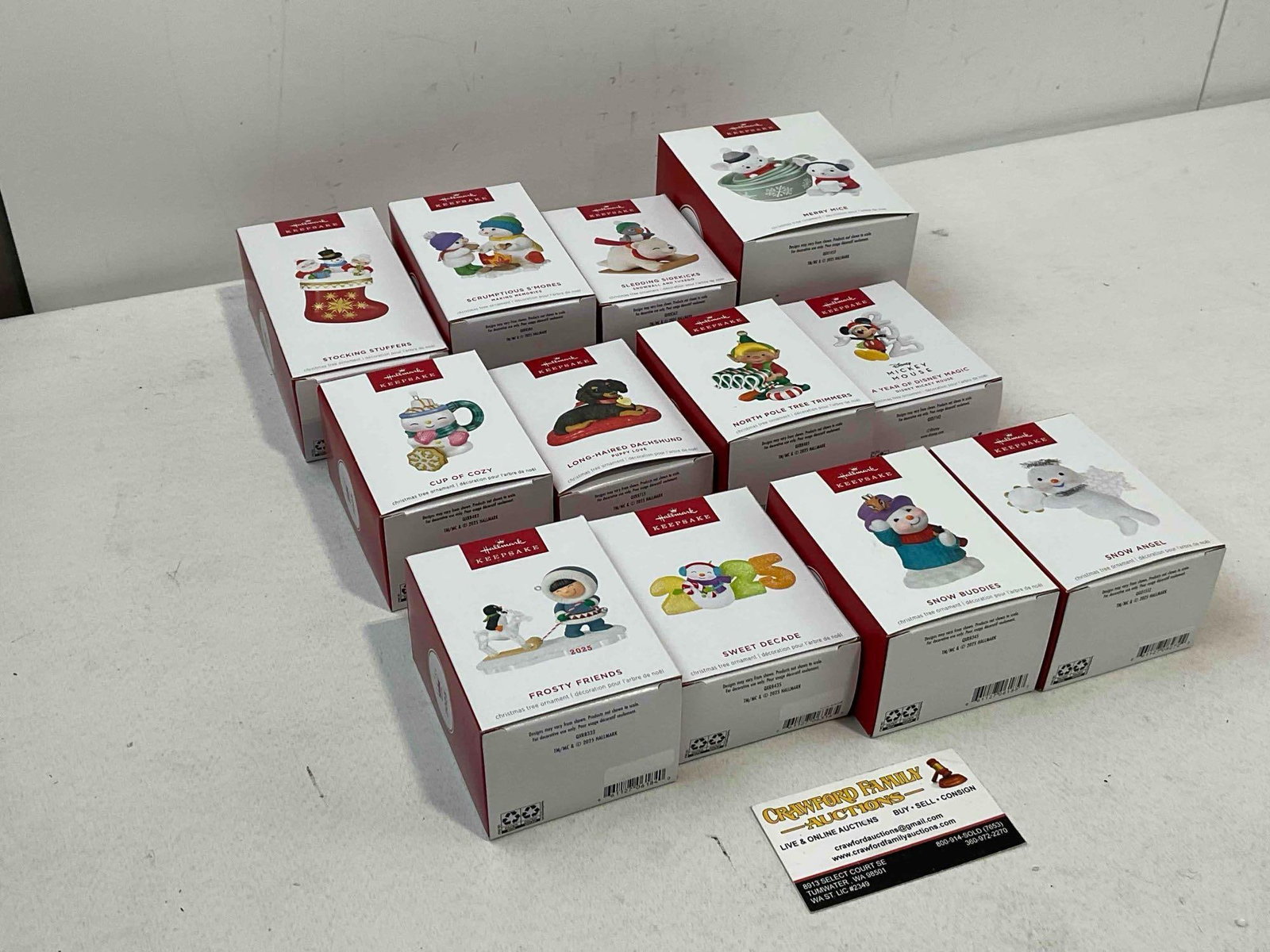 12 pcs Hallmark Keepsake Christmas Tree Ornaments in Original Boxes, incl. Disney! See pics. - 3