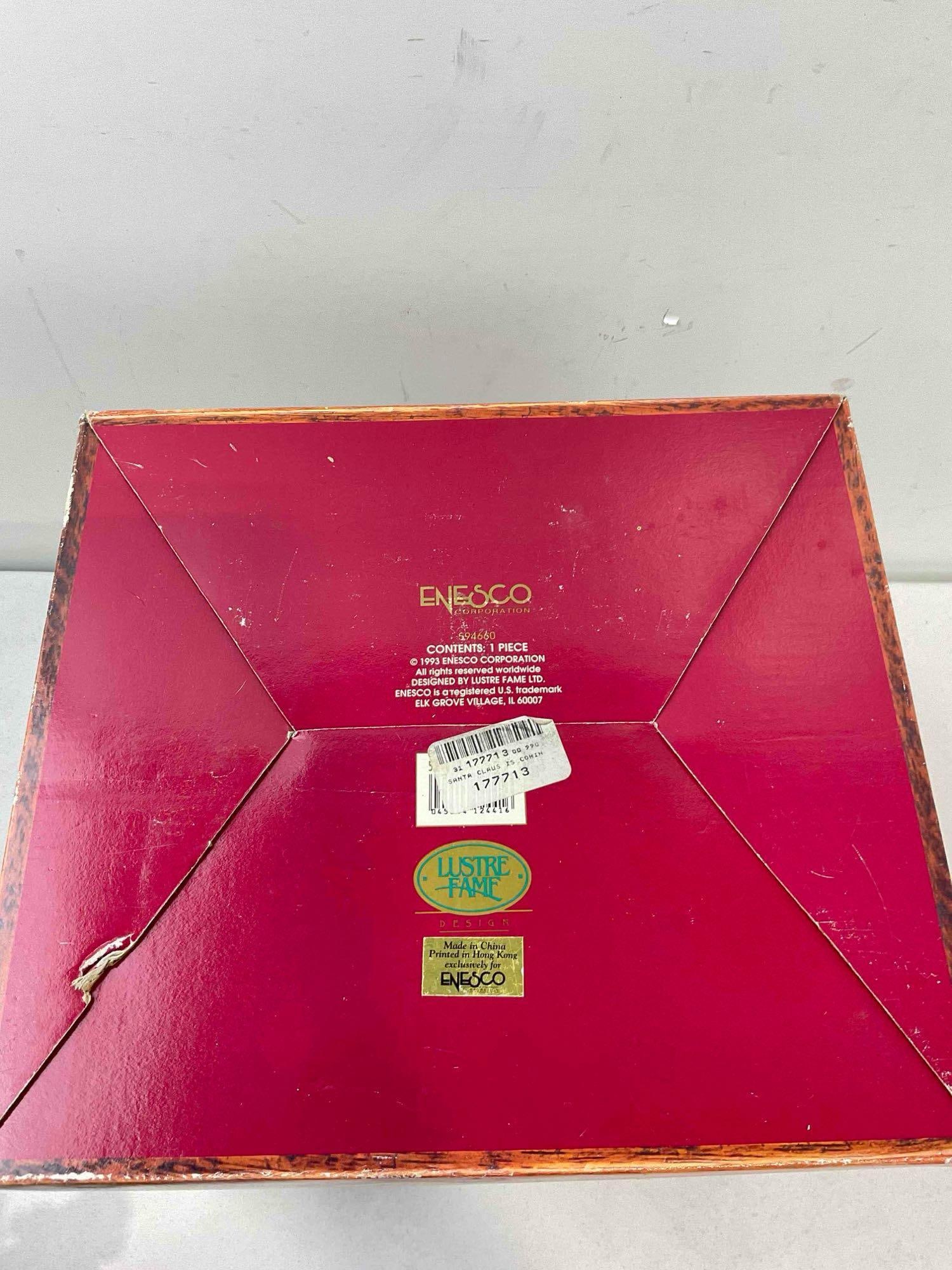 Vintage ENESCO Dear Santa Deluxe Action Musical Christmas Decor in Original Box. See pics. - 7