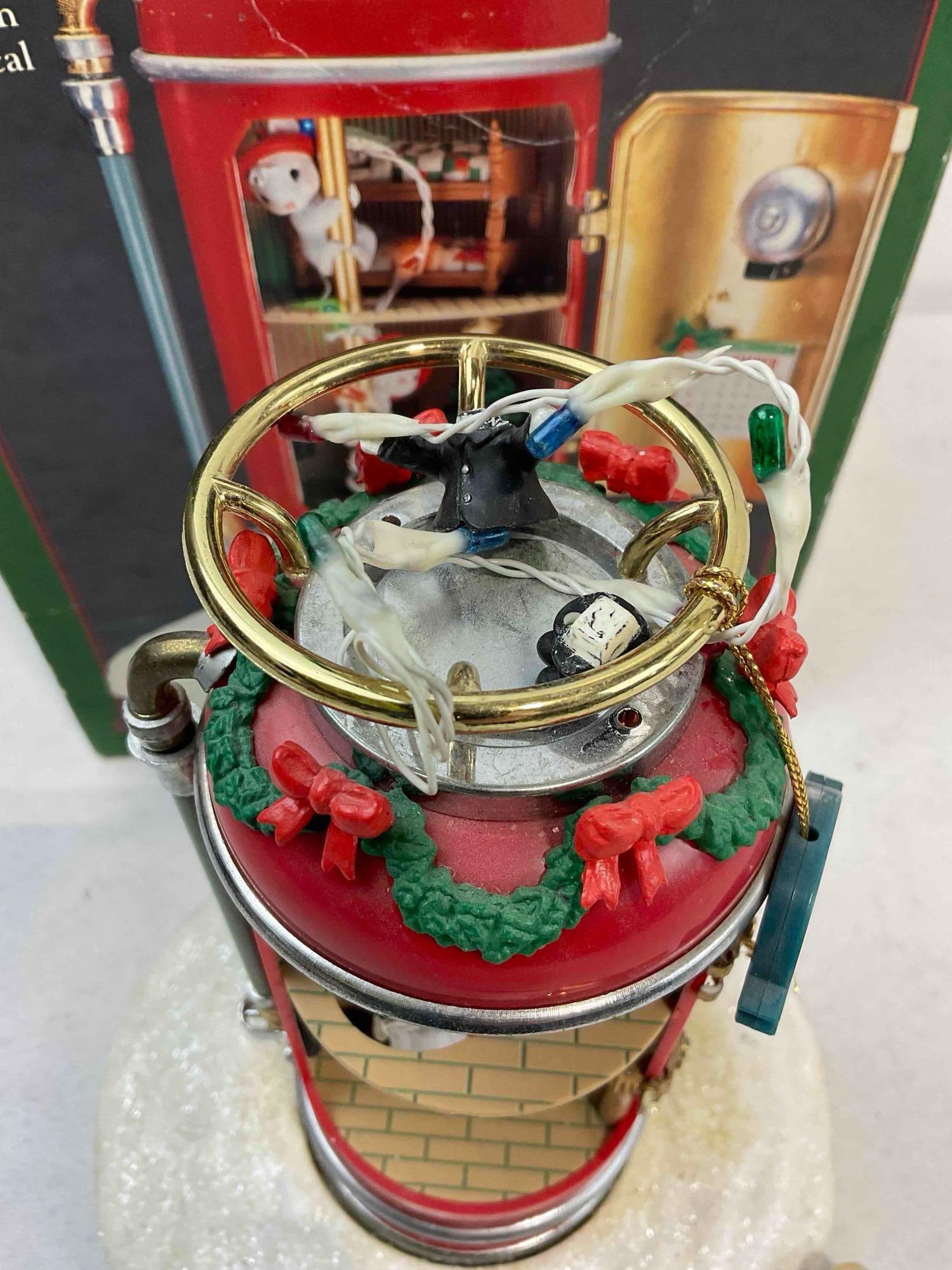 Vintage ENESCO Small World of Music The Festive Fire Brigade Action Musical Decor. See pics. - 4